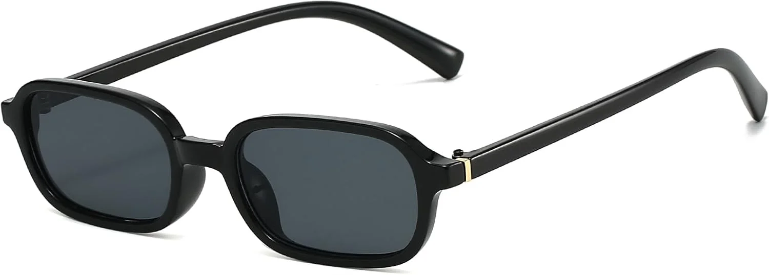 عینک آفتابی مستطیلی رترو BRMHDY برای زنان، عینک آفتابی باریک مستطیلی کوچک و جذاب دهه 90 عینک آفتابی مستطیلی رترو BRMHDY برای زنان، عینک آفتابی باریک مستطیلی کوچک و جذاب دهه 90