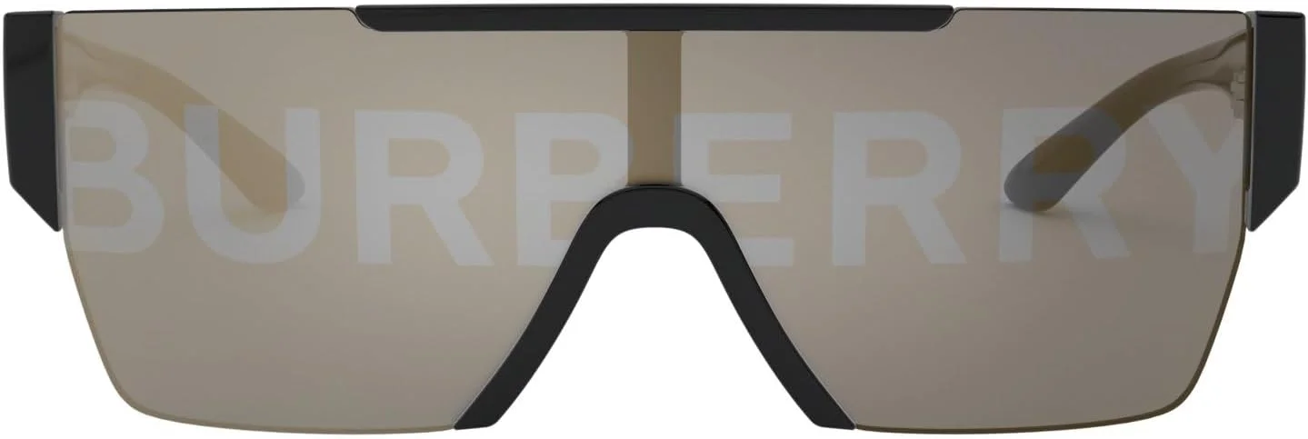 عینک آفتابی مستطیلی پلاستیکی مشکی BURBERRY BE 4291 3001/G با لنز آینه ای طلایی، مشکی، 38-138-140 عینک آفتابی مستطیلی پلاستیکی مشکی BURBERRY BE 4291 3001/G با لنز آینه ای طلایی، مشکی، 38-138-140