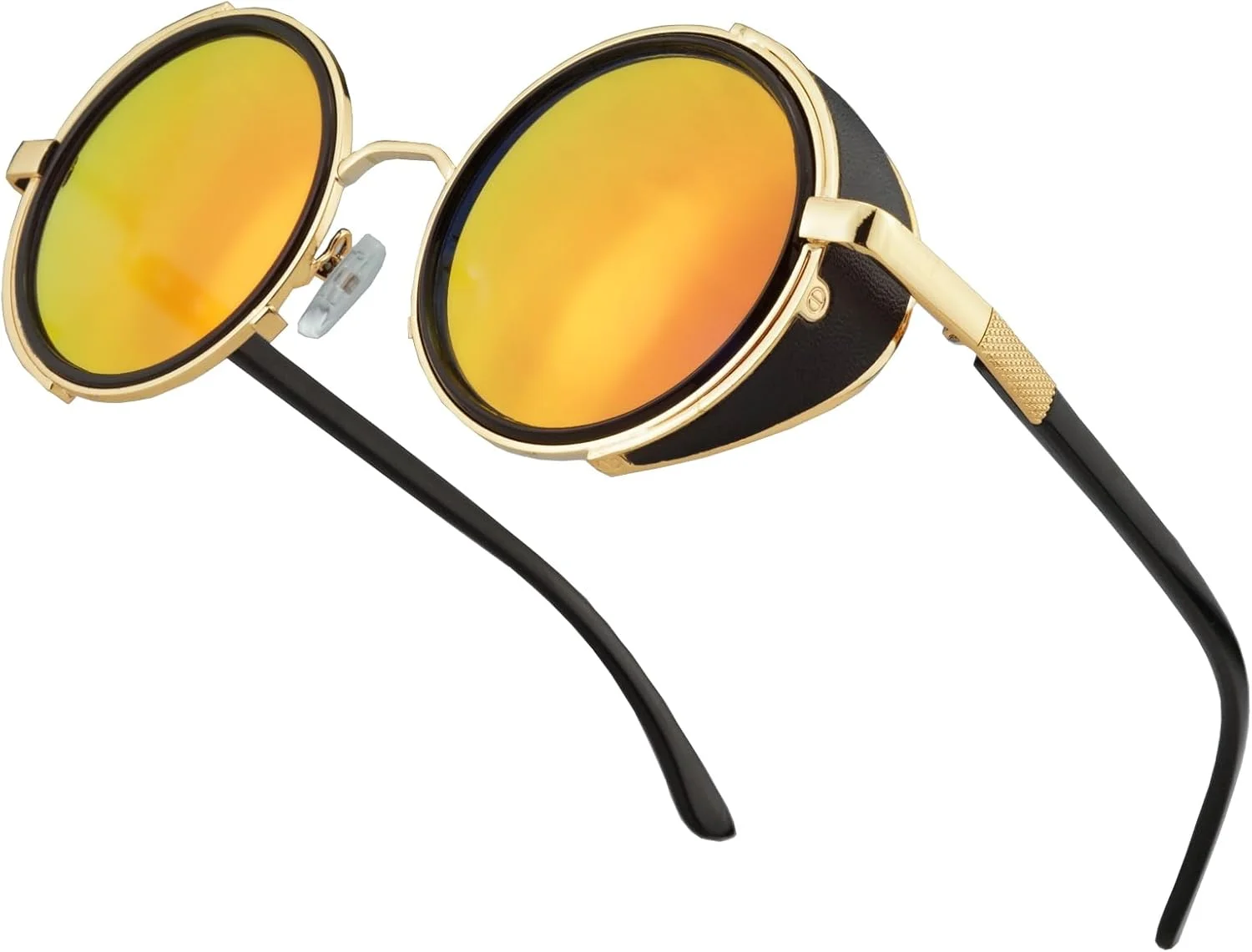 عینک آفتابی گرد BONNAMI، فریم فلزی دایره ای مشکی استیم پانک یکپارچهسازی با سیستمعامل، عینک آفتابی وینتیج برای مردان و زنان - عینک سایه چرمی برای مهمانی، مسافرت، خرید، تولد، ایفای نقش - ضد اشعه آبی UV400 عینک آفتابی گرد BONNAMI، فریم فلزی دایره ای مشکی استیم پانک یکپارچهسازی با سیستمعامل، عینک آفتابی وینتیج برای مردان و زنان - عینک سایه چرمی برای مهمانی، مسافرت، خرید، تولد، ایفای نقش - ضد اشعه آبی UV400