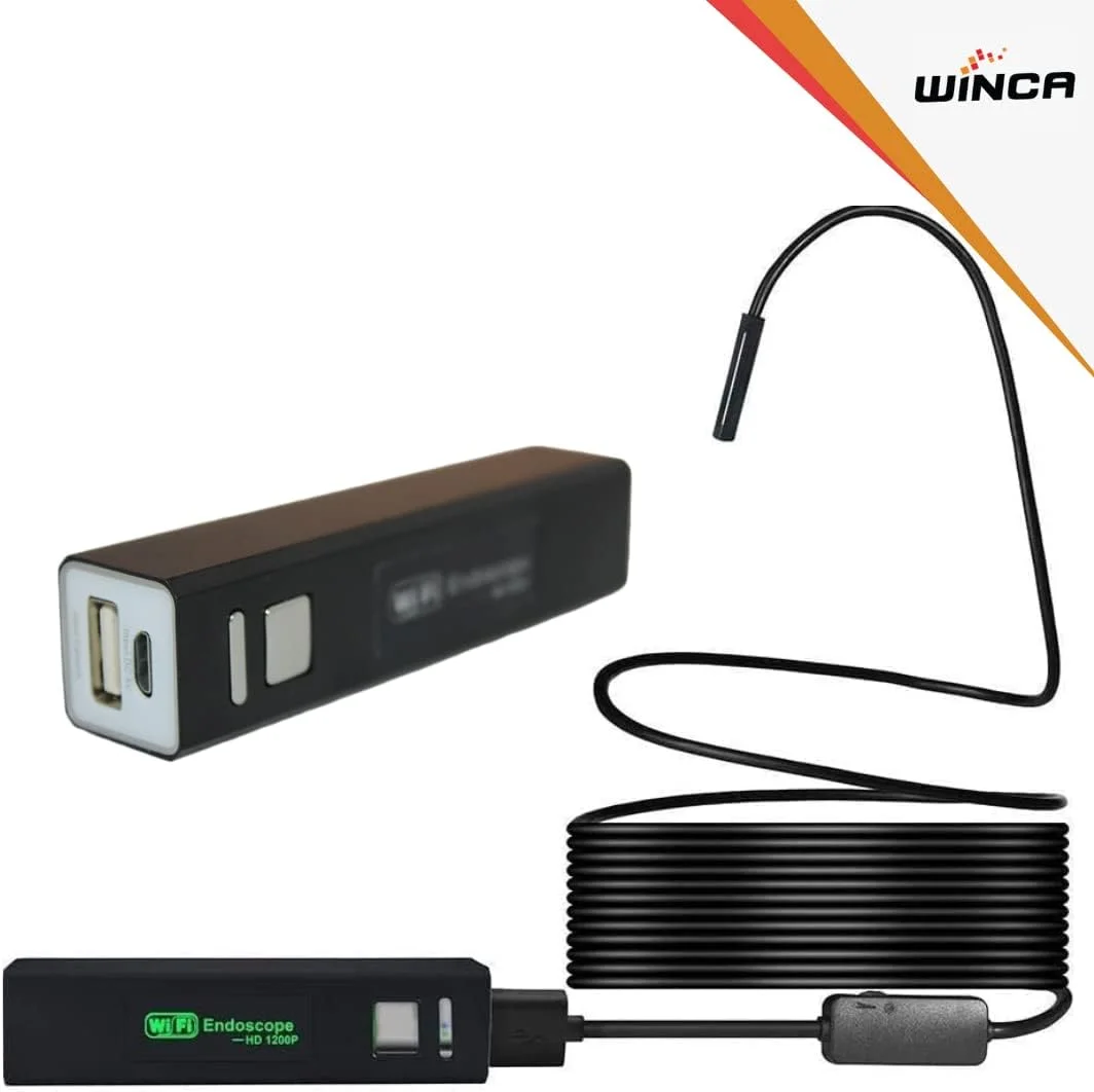 اندوسکوپ بی سیم WINCA / اندوسکوپ آیفون، دوربین بازرسی بورسکوپ 2.0MP HD ضد آب IP68 وای فای بورسکوپ دوربین ماری نیمه سخت، اندروید، تلفن هوشمند iOS، تبلت، کامپیوتر اندوسکوپ بی سیم WINCA / اندوسکوپ آیفون، دوربین بازرسی بورسکوپ 2.0MP HD ضد آب IP68 وای فای بورسکوپ دوربین ماری نیمه سخت، اندروید، تلفن هوشمند iOS، تبلت، کامپیوتر