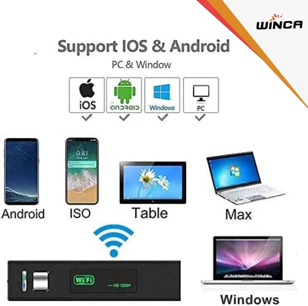 اندوسکوپ بی سیم WINCA / اندوسکوپ آیفون، دوربین بازرسی بورسکوپ 2.0MP HD ضد آب IP68 وای فای بورسکوپ دوربین ماری نیمه سخت، اندروید، تلفن هوشمند iOS، تبلت، کامپیوتر اندوسکوپ بی سیم WINCA / اندوسکوپ آیفون، دوربین بازرسی بورسکوپ 2.0MP HD ضد آب IP68 وای فای بورسکوپ دوربین ماری نیمه سخت، اندروید، تلفن هوشمند iOS، تبلت، کامپیوتر