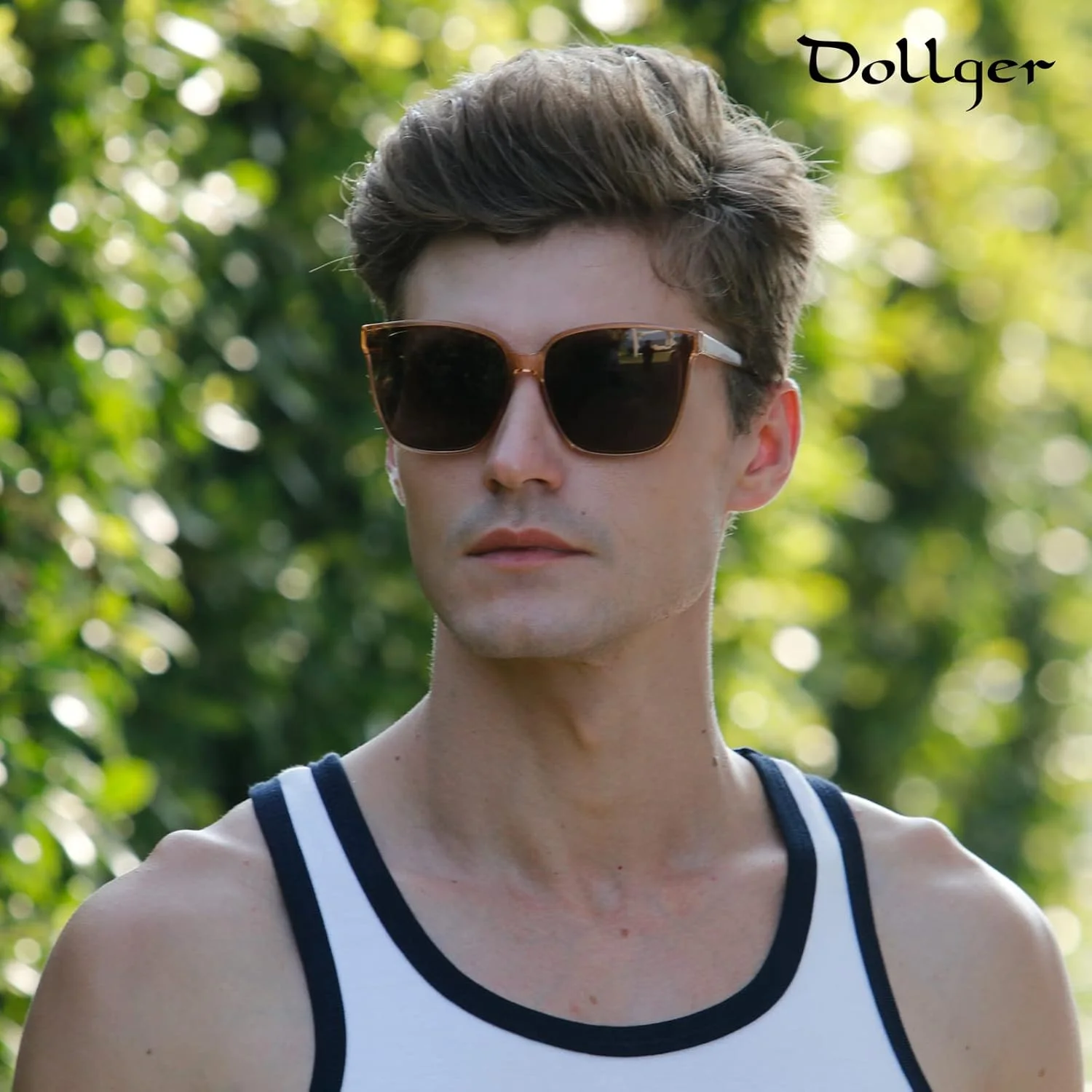 عینک آفتابی مربعی بزرگ رترو Dollger برای زنان و مردان، عینک های آفتابی شیک و کلاسیک با محافظت UV400