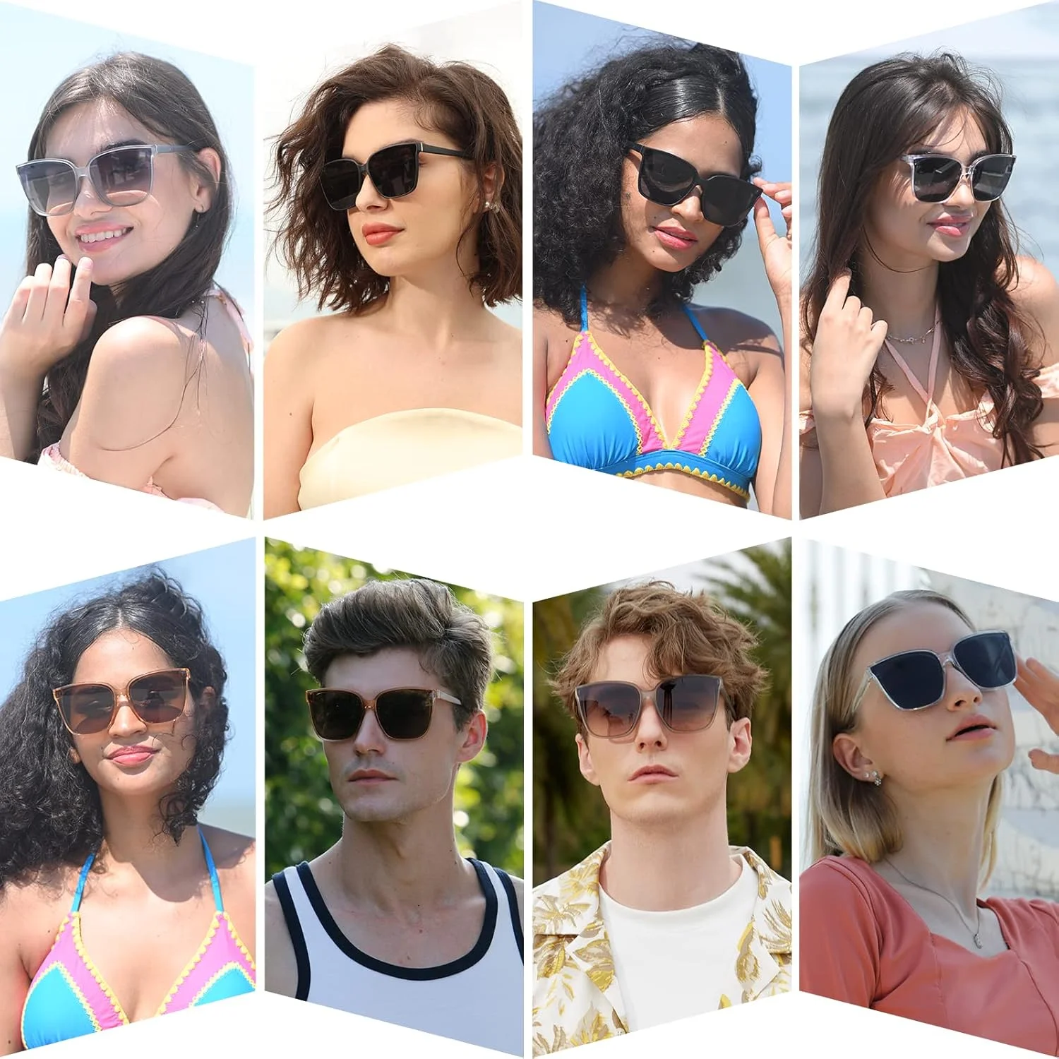 عینک آفتابی مربعی بزرگ رترو Dollger برای زنان و مردان، عینک های آفتابی شیک و کلاسیک با محافظت UV400