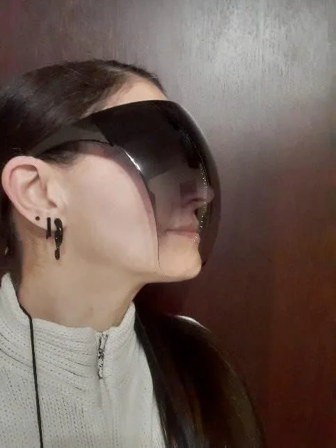 عینک آفتابی محافظ صورت کامل FEISEDY، عینک محافظ آینه ای ضد مه مدل B2781