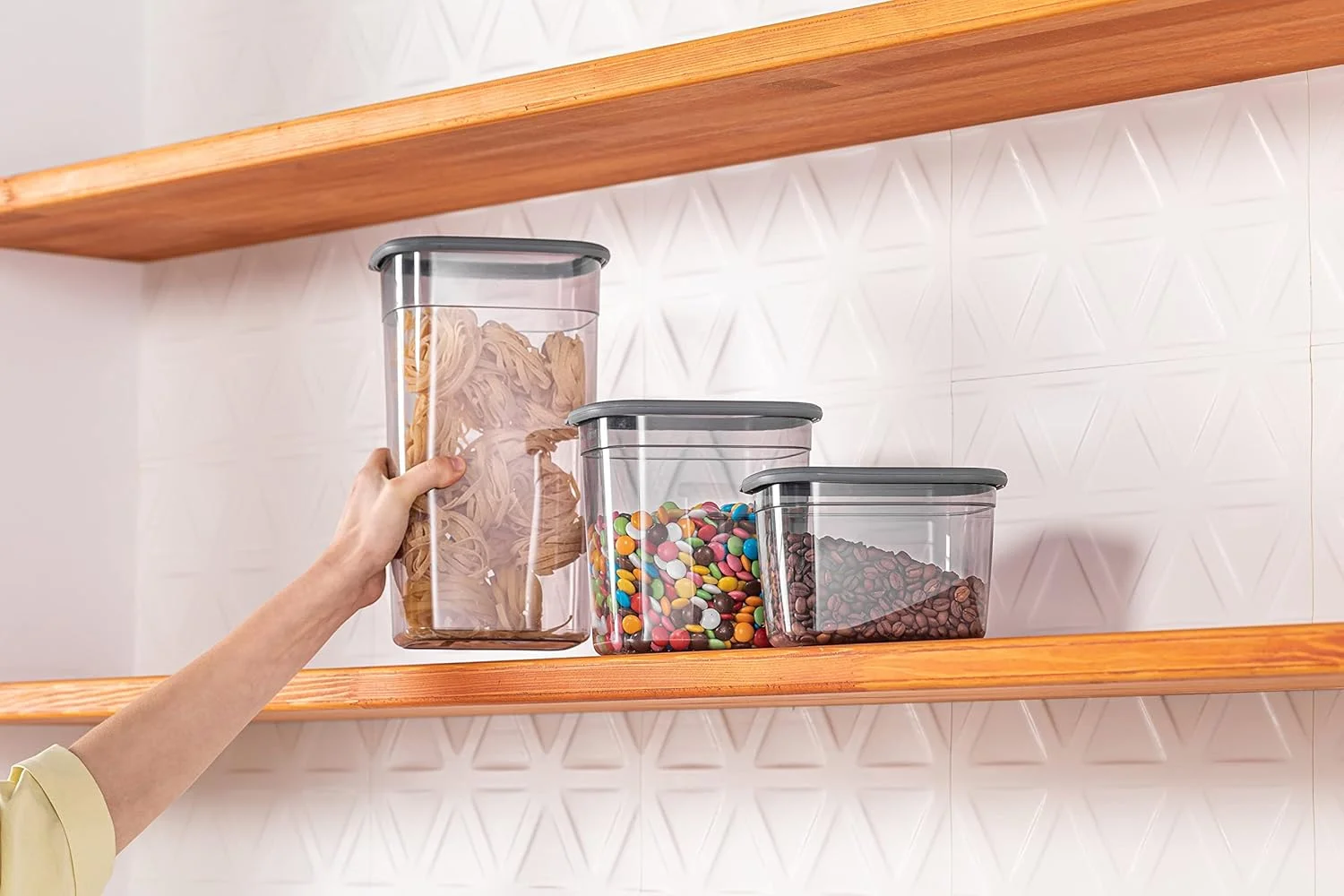 ظرف نگهداری مواد غذایی 550 میلی لیتری Orchid Foly Life با درب های قفل دار، ظرف نگهداری مواد غذایی پلاستیکی قابل استفاده مجدد، جعبه های سازمان دهنده آشپزخانه قابل چیدن، فاقد BPA و قابل استفاده در مایکروویو، فریزر و ماشین ظرفشویی ظرف نگهداری مواد غذایی 550 میلی لیتری Orchid Foly Life با درب های قفل دار، ظرف نگهداری مواد غذایی پلاستیکی قابل استفاده مجدد، جعبه های سازمان دهنده آشپزخانه قابل چیدن، فاقد BPA و قابل استفاده در مایکروویو، فریزر و ماشین ظرفشویی