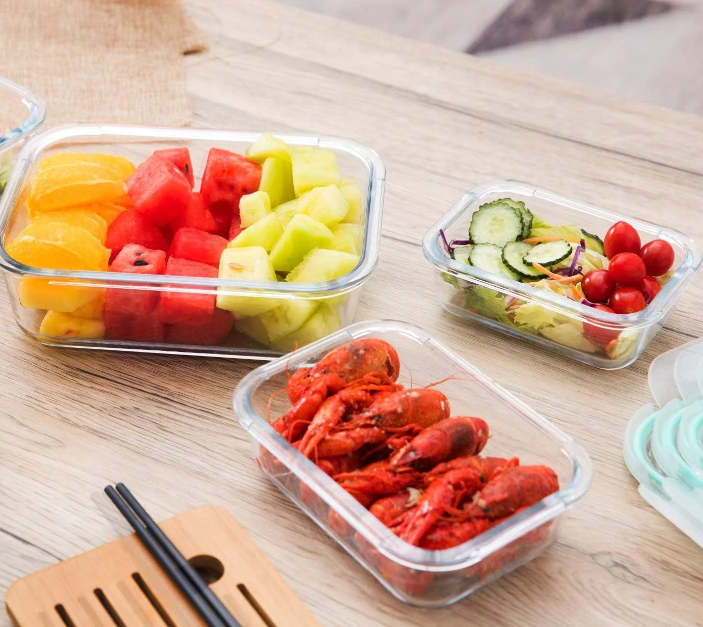 ظروف نگهداری مواد غذایی شیشه ای پراکنو با درب - ست 4 عددی در 4 سایز - قابل چیدن و ضد هوا - فاقد BPA - قابل شستشو در ماشین ظرفشویی - قابل استفاده در فریزر و مایکروویو - 300 میلی لیتر / 500 میلی لیتر / 1000 میلی لیتر / 1500 میلی لیتر ظروف نگهداری مواد غذایی شیشه ای پراکنو با درب - ست 4 عددی در 4 سایز - قابل چیدن و ضد هوا - فاقد BPA - قابل شستشو در ماشین ظرفشویی - قابل استفاده در فریزر و مایکروویو - 300 میلی لیتر / 500 میلی لیتر / 1000 میلی لیتر / 1500 میلی لیتر