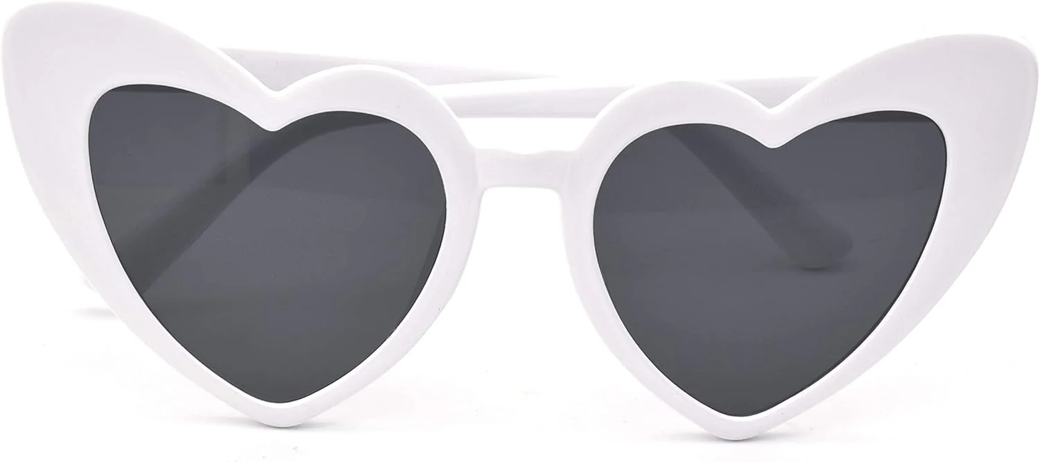عینک آفتابی قلبی شکل JUSLINK زنانه، عینک های گربه ای وینتیج به سبک مدرن رترو کرت کوبین