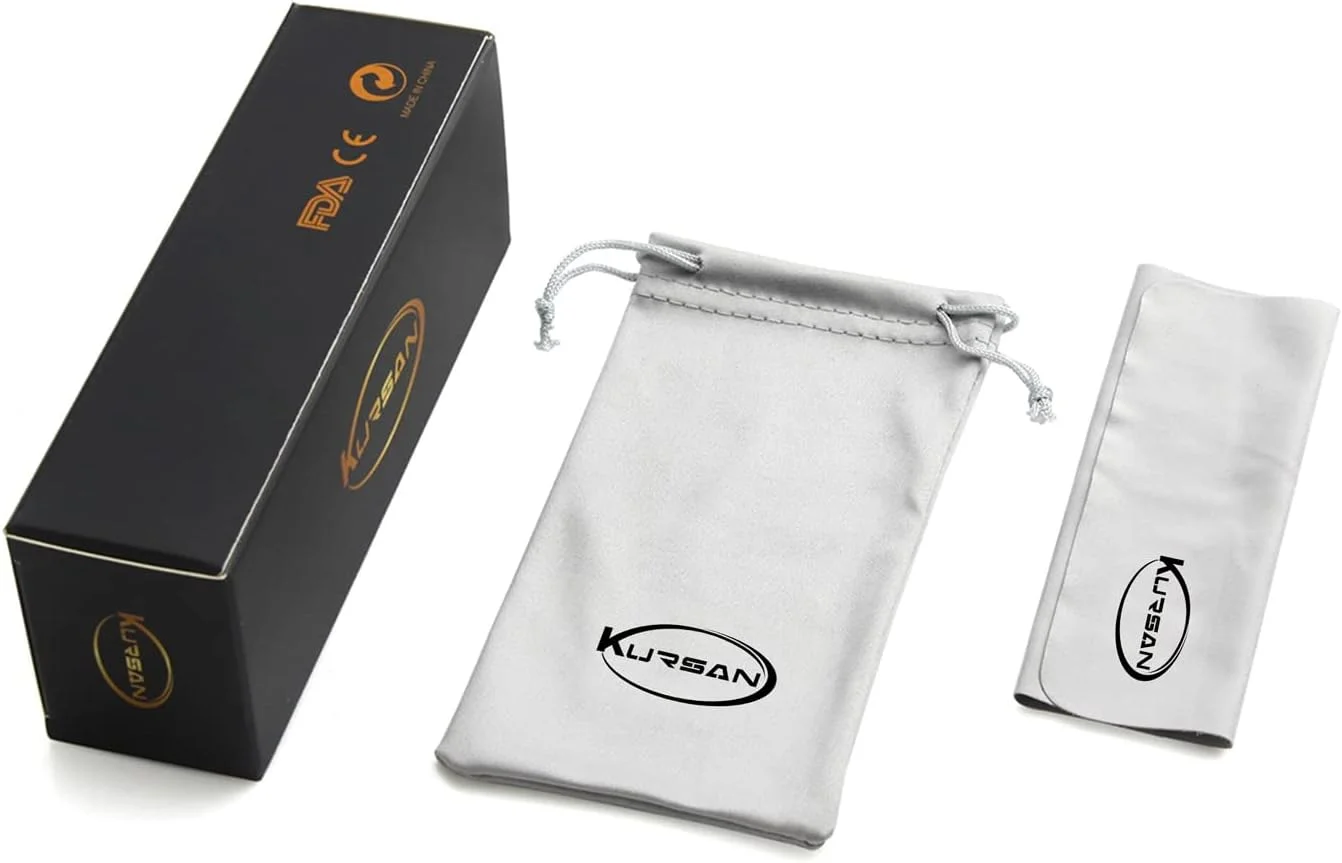 عینک آفتابی مستطیلی بدون فریم کورسان مردانه زنانه، عینک آفتابی کوچک بدون لبه محافظ UV400