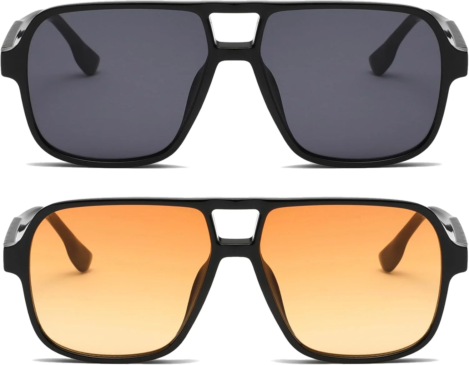 عینک آفتابی خلبانی مربعی رترو لانگ کیپر زنانه مردانه، بزرگ، رترو، هوانوردی، مربعی، پل دوبل، عینک آفتابی سایه های قدیمی محافظت UV400 عینک آفتابی خلبانی مربعی رترو لانگ کیپر زنانه مردانه، بزرگ، رترو، هوانوردی، مربعی، پل دوبل، عینک آفتابی سایه های قدیمی محافظت UV400