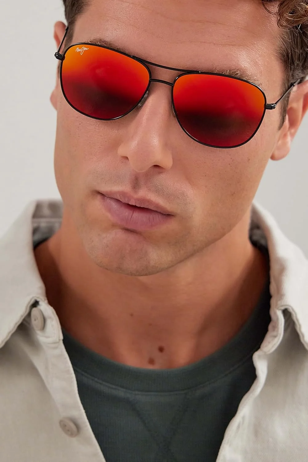 عینک آفتابی خلبانی پلاریزه مردانه و زنانه Maui Jim مدل Cliff House