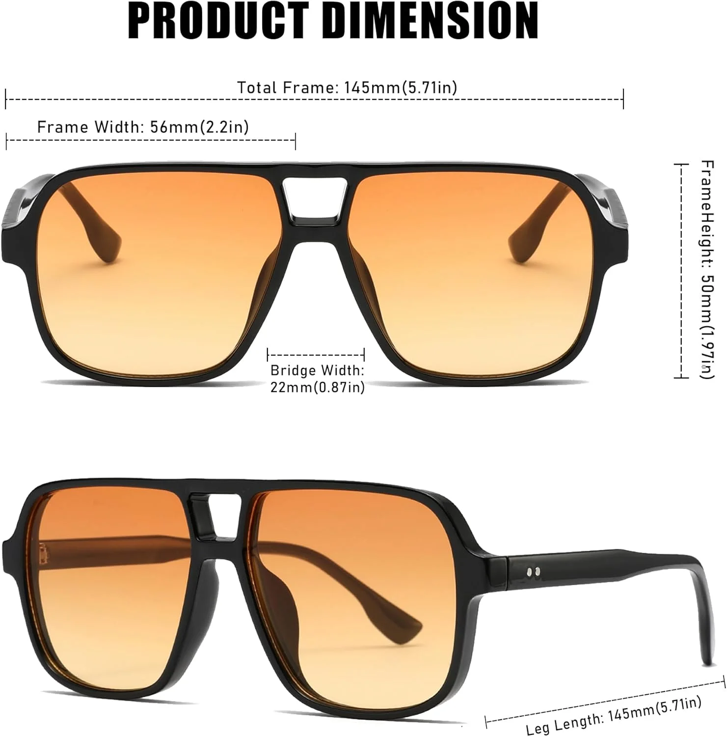 عینک آفتابی خلبانی مربعی رترو لانگ کیپر زنانه مردانه، بزرگ، رترو، هوانوردی، مربعی، پل دوبل، عینک آفتابی سایه های قدیمی محافظت UV400 عینک آفتابی خلبانی مربعی رترو لانگ کیپر زنانه مردانه، بزرگ، رترو، هوانوردی، مربعی، پل دوبل، عینک آفتابی سایه های قدیمی محافظت UV400