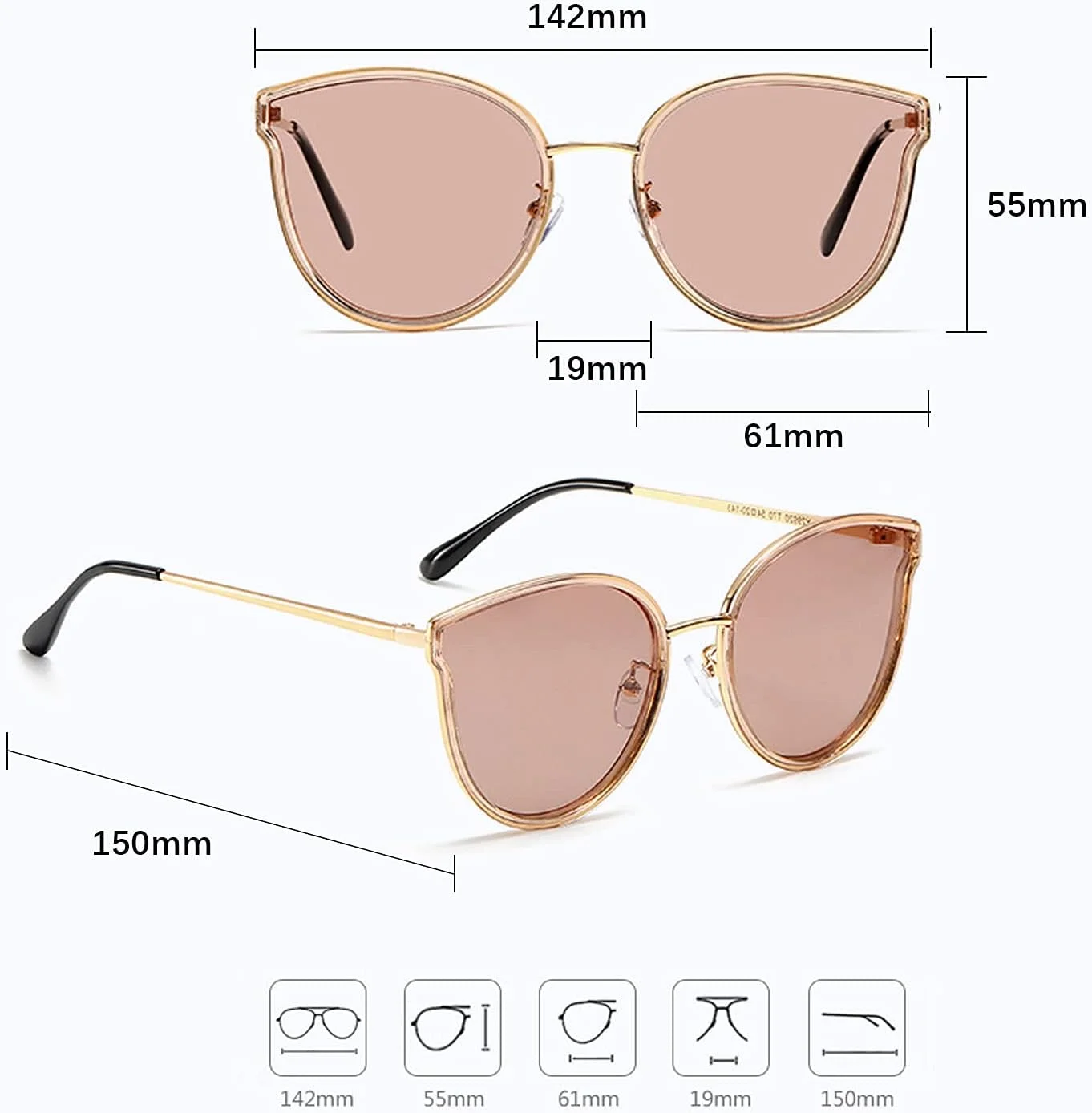 عینک آفتابی خلبانی پلاریزه زنانه