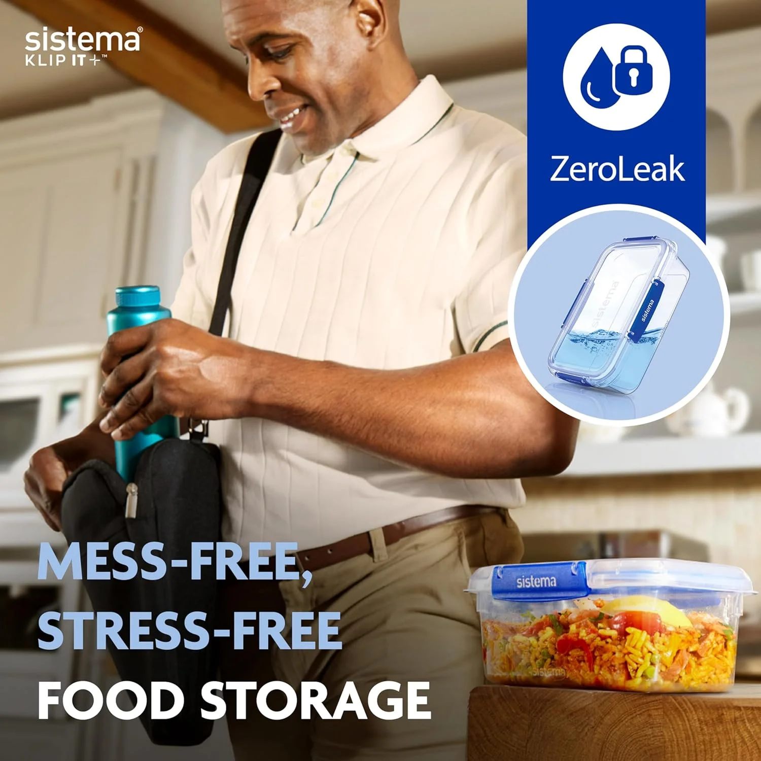 ظروف نگهداری مواد غذایی نشتگیر سیستما KLIP IT PLUS | ۱ لیتر | ظروف آمادهسازی غذا با درب، هوا بند و قابل چیدن | جعبه ناهار مدرسه | فاقد BPA | بسته ۴ عددی ظروف نگهداری مواد غذایی نشتگیر سیستما KLIP IT PLUS | ۱ لیتر | ظروف آمادهسازی غذا با درب، هوا بند و قابل چیدن | جعبه ناهار مدرسه | فاقد BPA | بسته ۴ عددی