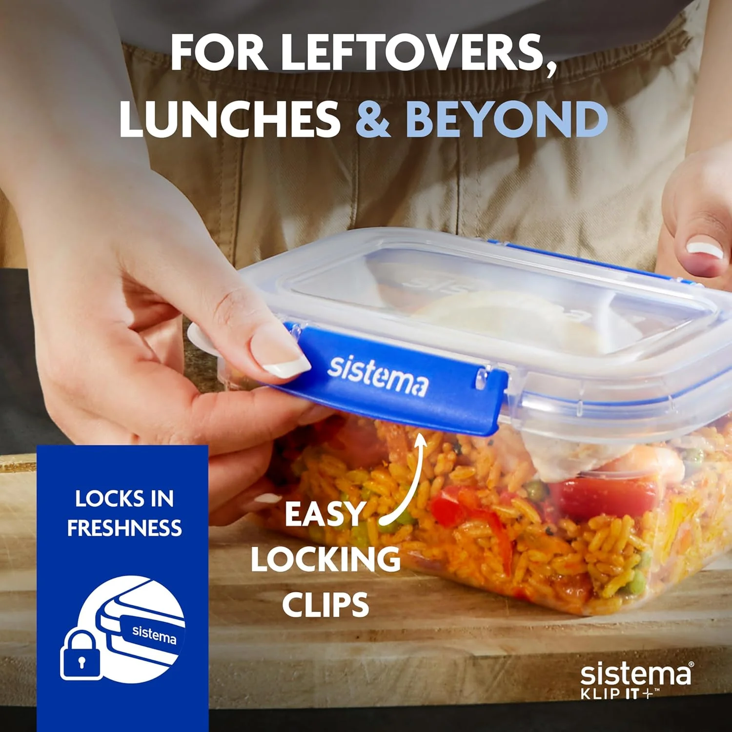 ظروف نگهداری مواد غذایی نشتگیر سیستما KLIP IT PLUS | ۱ لیتر | ظروف آمادهسازی غذا با درب، هوا بند و قابل چیدن | جعبه ناهار مدرسه | فاقد BPA | بسته ۴ عددی ظروف نگهداری مواد غذایی نشتگیر سیستما KLIP IT PLUS | ۱ لیتر | ظروف آمادهسازی غذا با درب، هوا بند و قابل چیدن | جعبه ناهار مدرسه | فاقد BPA | بسته ۴ عددی