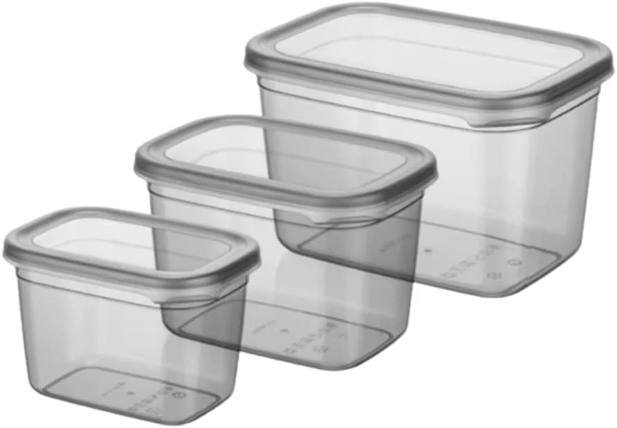 ظروف نگهداری غذا 3 در 1، ست ظروف و نگهداری پلاستیکی آشپزخانه با درب، بدون BPA، قابل استفاده در ماشین ظرفشویی، مایکروویو و فریزر 400 میلی لیتر، 670 میلی لیتر و 1.2 لیتر
