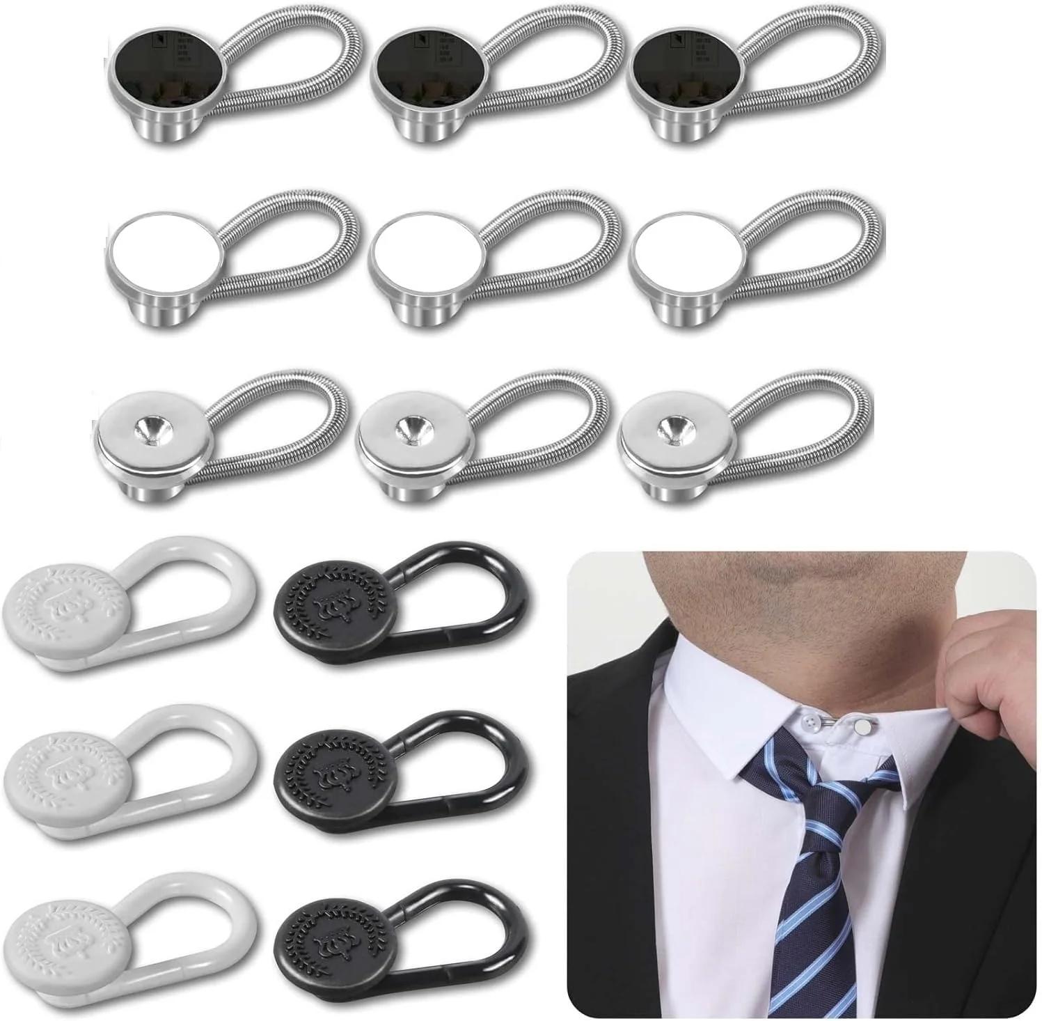 افزایش دهنده دکمه یقه پیراهن مردانه melala، بسته 18 عددی - منبسط کننده راحت یقه کراوات