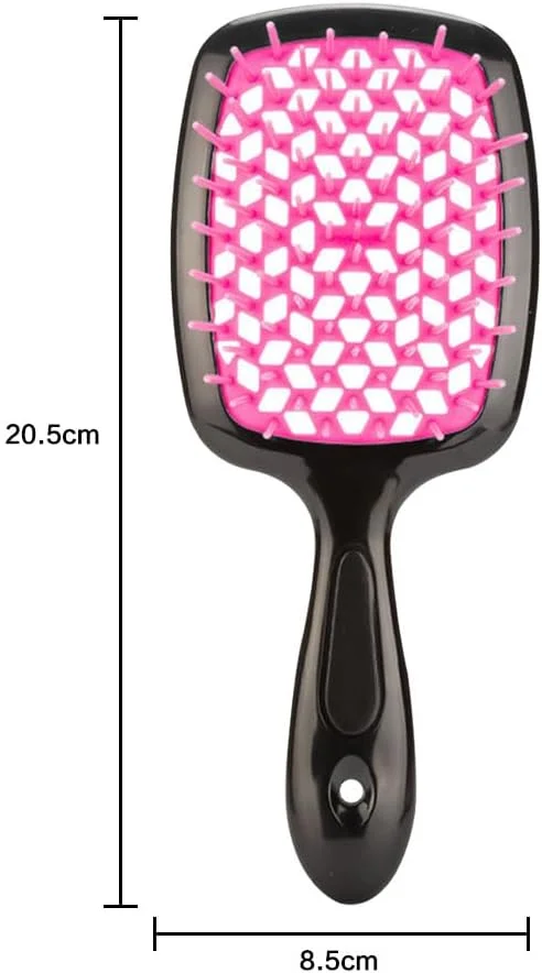 JZS Detangler Hair Brush Massage Curl Comb for Women for Natural Curly Wet Dry Thick Straight Long Hair(Rose Red) JZS Detangler Hair Brush Massage Curl Comb for Women for Natural Curly Wet Dry Thick Straight Long Hair(Rose Red)