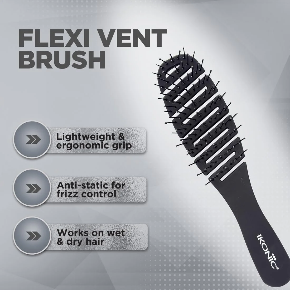 Ikonic Vent Brush, Black Ikonic Vent Brush, Black