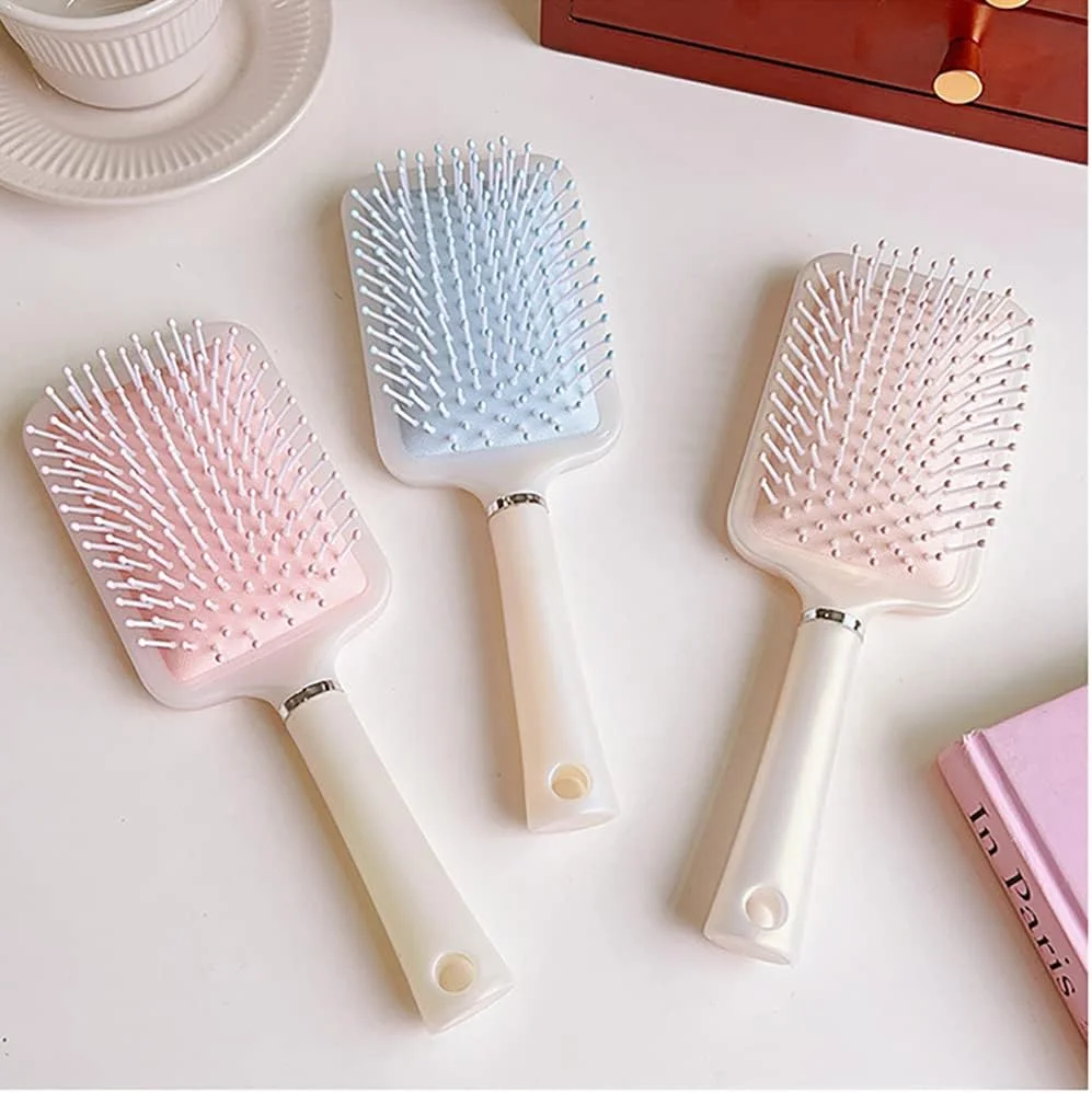 INDER Detangler Hair Brush Exclusive Ultra-Soft,Anti-Hair Loss Massage Hair Cushion Comb For All Hair Types,For Women and Men (Blue) INDER Detangler Hair Brush Exclusive Ultra-Soft,Anti-Hair Loss Massage Hair Cushion Comb For All Hair Types,For Women and Men (Blue)