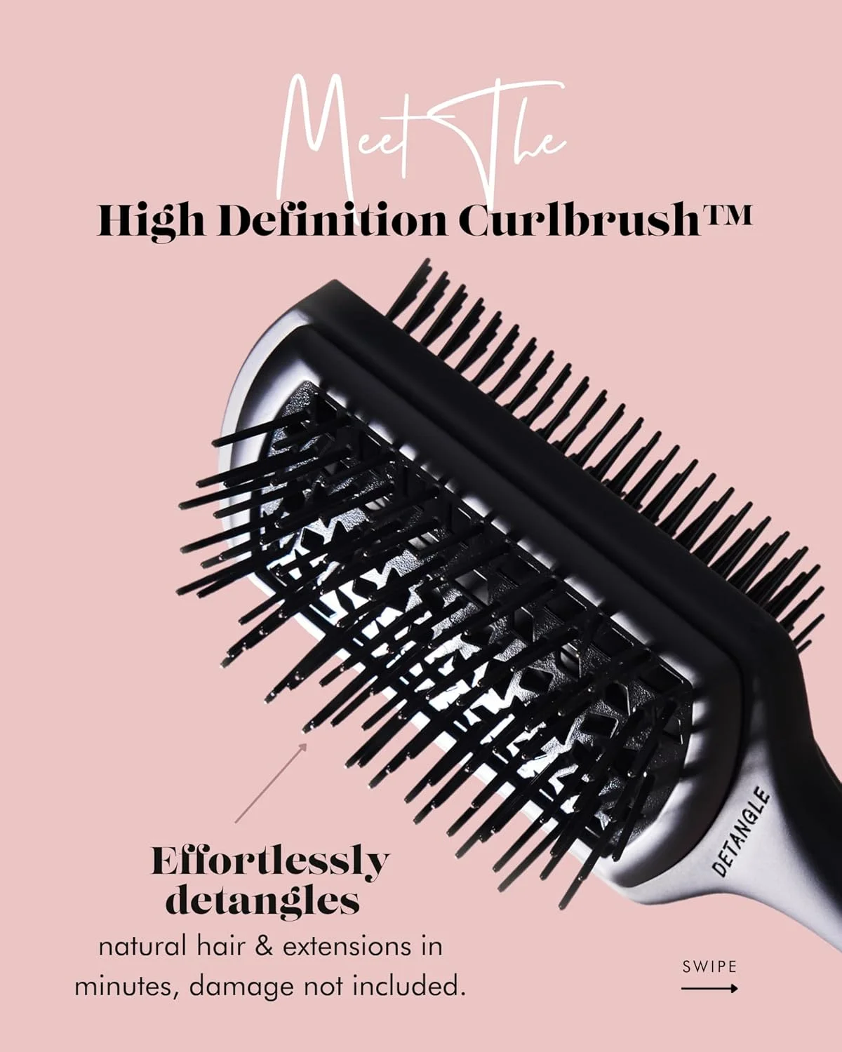 برس باز کننده گره مو HeatFreeHair با وضوح بالا برای موهای مشکی - برس فر کننده مو برای موهای فر، طبیعی و موج دار - برس باز کننده گره مو دو طرفه - قابل استفاده روی موهای خیس/خشک برس باز کننده گره مو HeatFreeHair با وضوح بالا برای موهای مشکی - برس فر کننده مو برای موهای فر، طبیعی و موج دار - برس باز کننده گره مو دو طرفه - قابل استفاده روی موهای خیس/خشک
