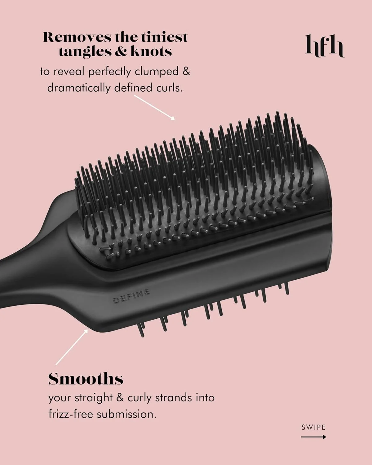 برس باز کننده گره مو HeatFreeHair با وضوح بالا برای موهای مشکی - برس فر کننده مو برای موهای فر، طبیعی و موج دار - برس باز کننده گره مو دو طرفه - قابل استفاده روی موهای خیس/خشک برس باز کننده گره مو HeatFreeHair با وضوح بالا برای موهای مشکی - برس فر کننده مو برای موهای فر، طبیعی و موج دار - برس باز کننده گره مو دو طرفه - قابل استفاده روی موهای خیس/خشک