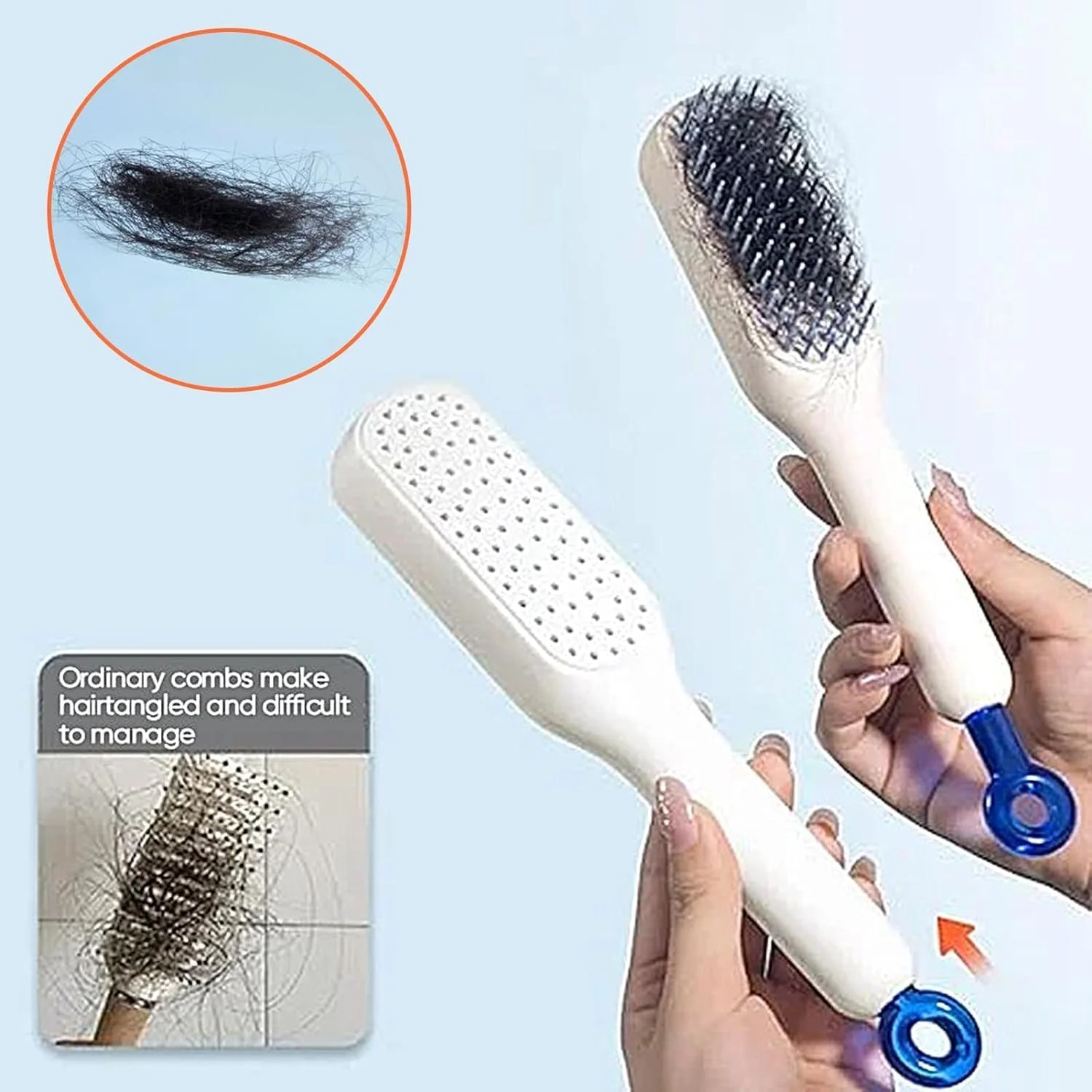 برس موی خیس Tengcang، باز کردن گره آسان، برس موی ضد الکتریسیته ساکن و ماساژ برای موهای خیس و خشک (سفید) برس موی خیس Tengcang، باز کردن گره آسان، برس موی ضد الکتریسیته ساکن و ماساژ برای موهای خیس و خشک (سفید)