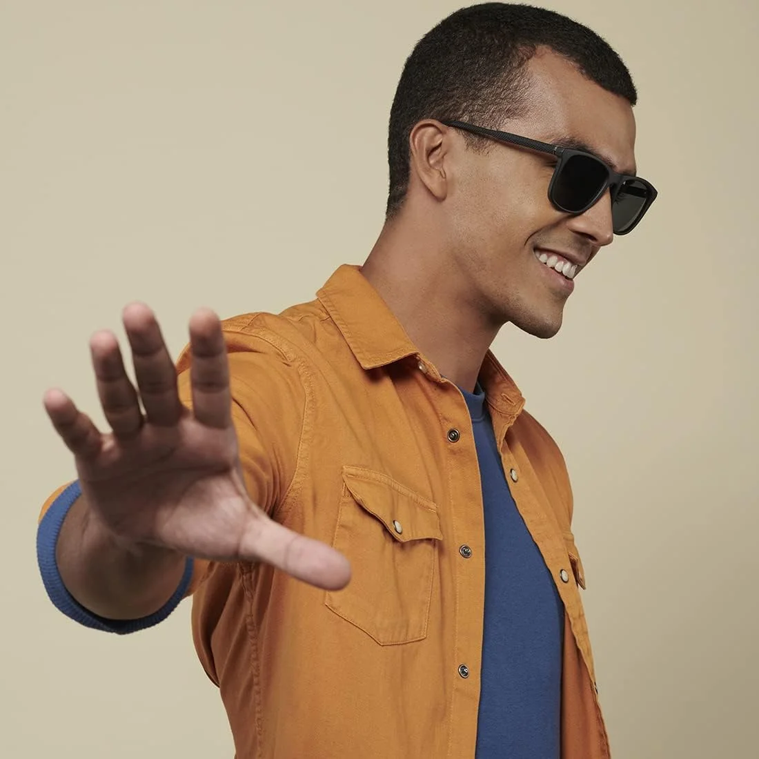 عینک آفتابی پلاریزه مربعی شکل بزرگسالان یونیسکس VINCENT CHASE EYEWEAR