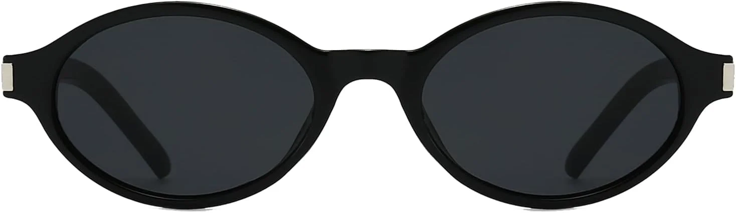 عینک آفتابی بیضی رترو YAMEIZE زنانه مردانه، عینک آفتابی فریم کوچک وینتیج دهه 90، محافظ UV400