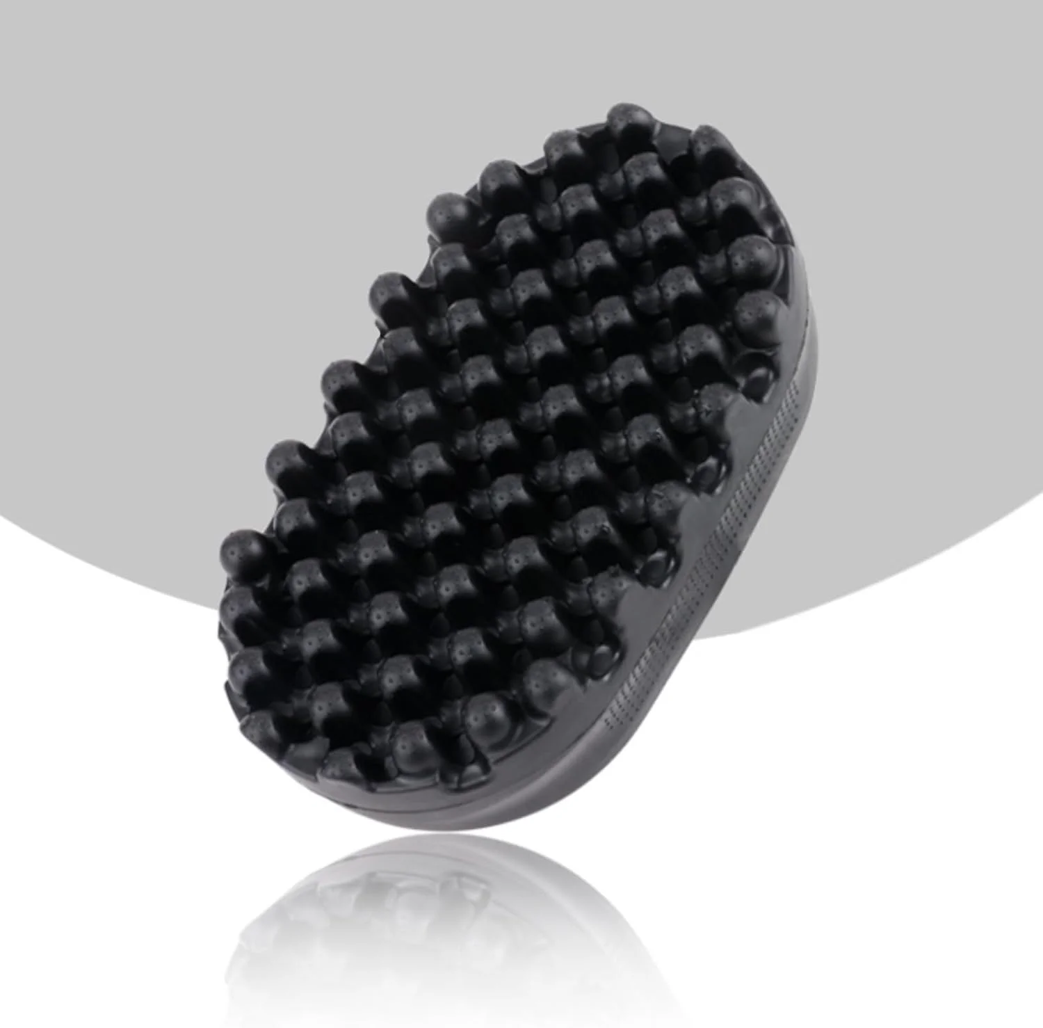 برس مو فر آفریقایی، برس مو فرفری لاستیکی، ابزار موج مو قابل شستشو موی فر بافته شده کثیف برای آرایشگران و استفاده روزانه، مشکی