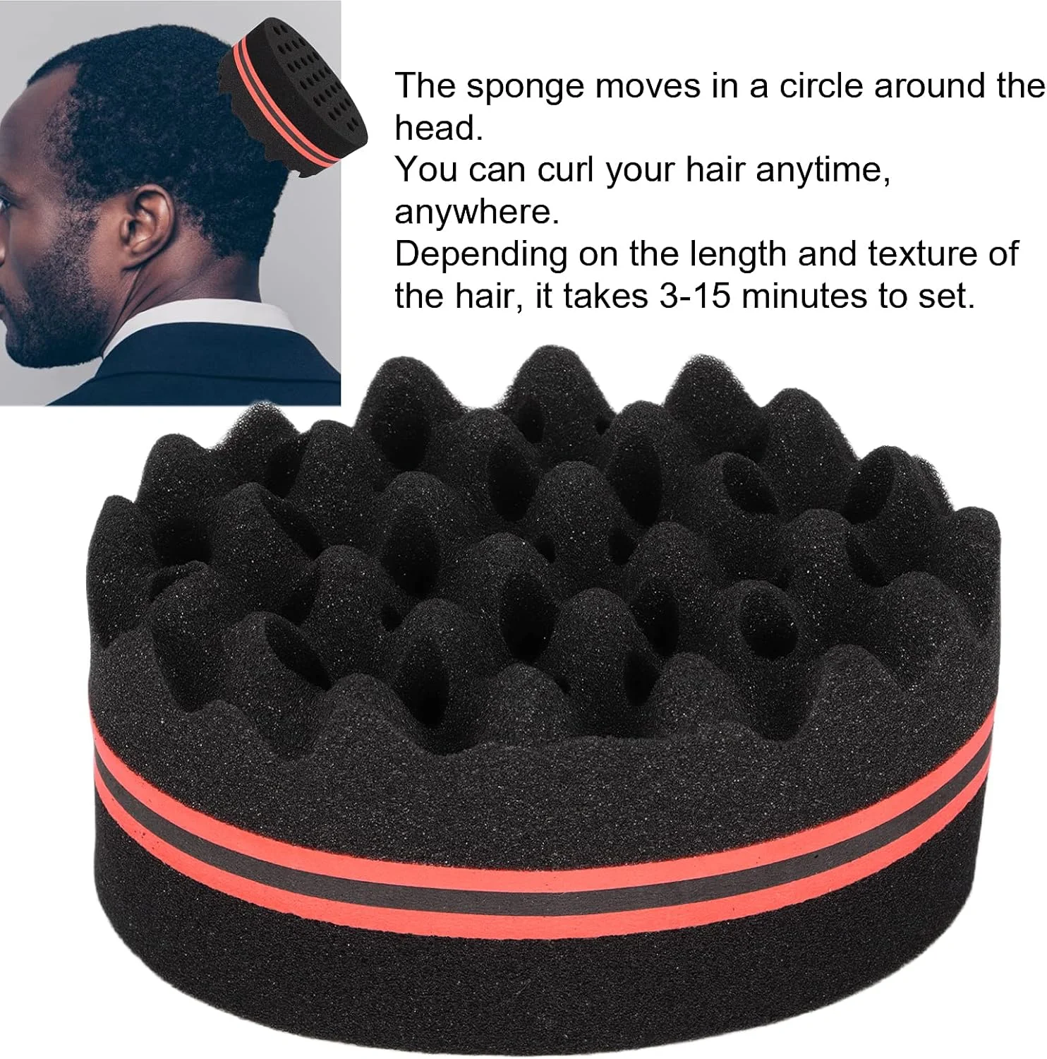 شانه افرو برای فر کردن مو، اسفنج مو نرم برای فر کردن موی مردان و زنان