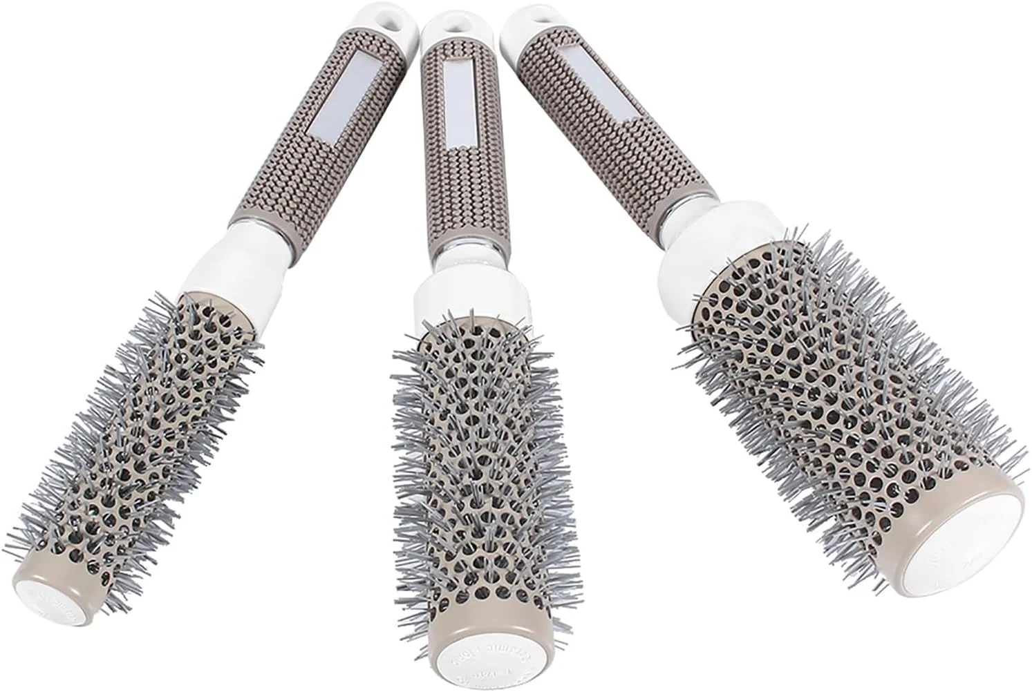 برس مو گرد Bukela در 3 سایز، مناسب برای خشک کردن و حالت دادن به مو با سشوار، برس های آرایشگاهی مقاوم در برابر حرارت بالا، شانه سرامیکی و آهنی (19mm 25mm 32mm) برس مو گرد Bukela در 3 سایز، مناسب برای خشک کردن و حالت دادن به مو با سشوار، برس های آرایشگاهی مقاوم در برابر حرارت بالا، شانه سرامیکی و آهنی (19mm 25mm 32mm)