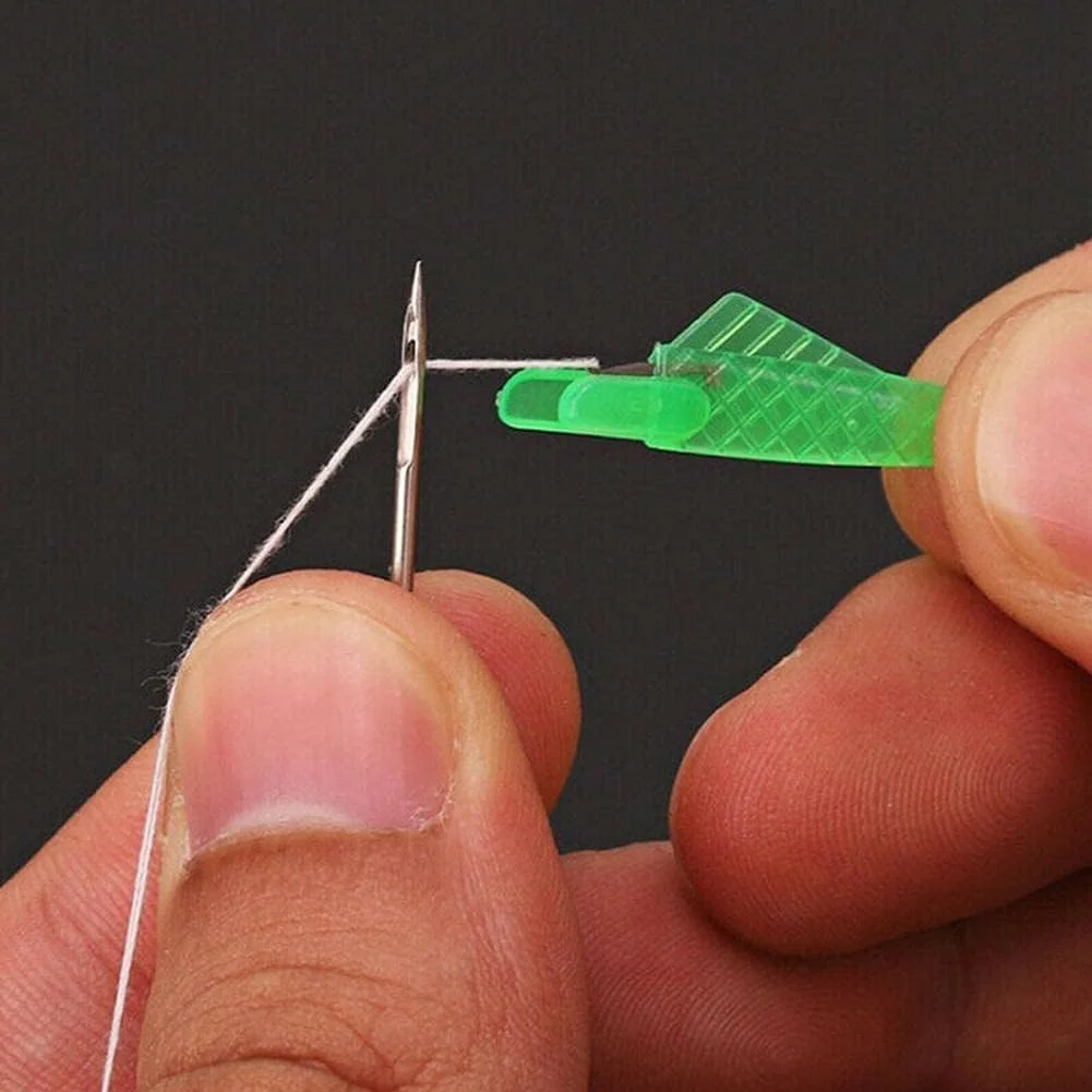 نخ‌کن سوزن چند رنگ 6 عددی مدل ماهی، نخ‌کن سوزن چرخ خیاطی اتوماتیک، سوزن‌انداز برای سوزن چرخ خیاطی دستی، ابزارهای DIY نخ دندان گلدوزی، حلقه سیم پلاستیکی، لوازم خیاطی