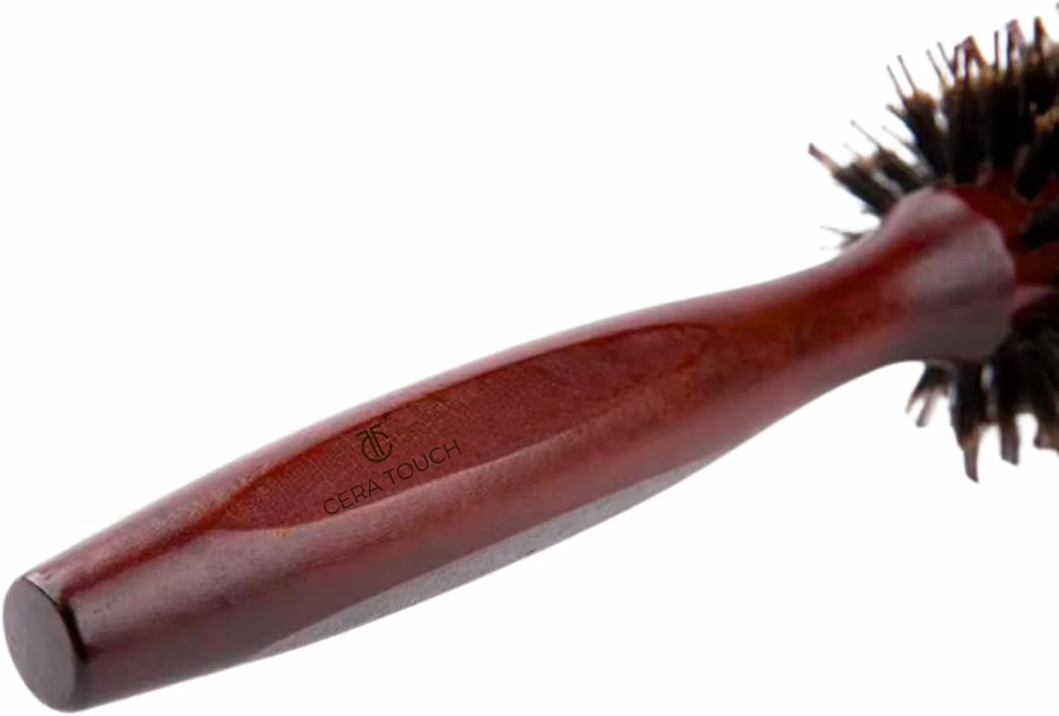 فر کننده مو و برس چوبی حالت دهنده مو سرا تاچ - برس گرد مقاوم در برابر حرارت برای خشک کردن، فر کردن و صاف کردن مو، ابزار عالی فر کننده مو.