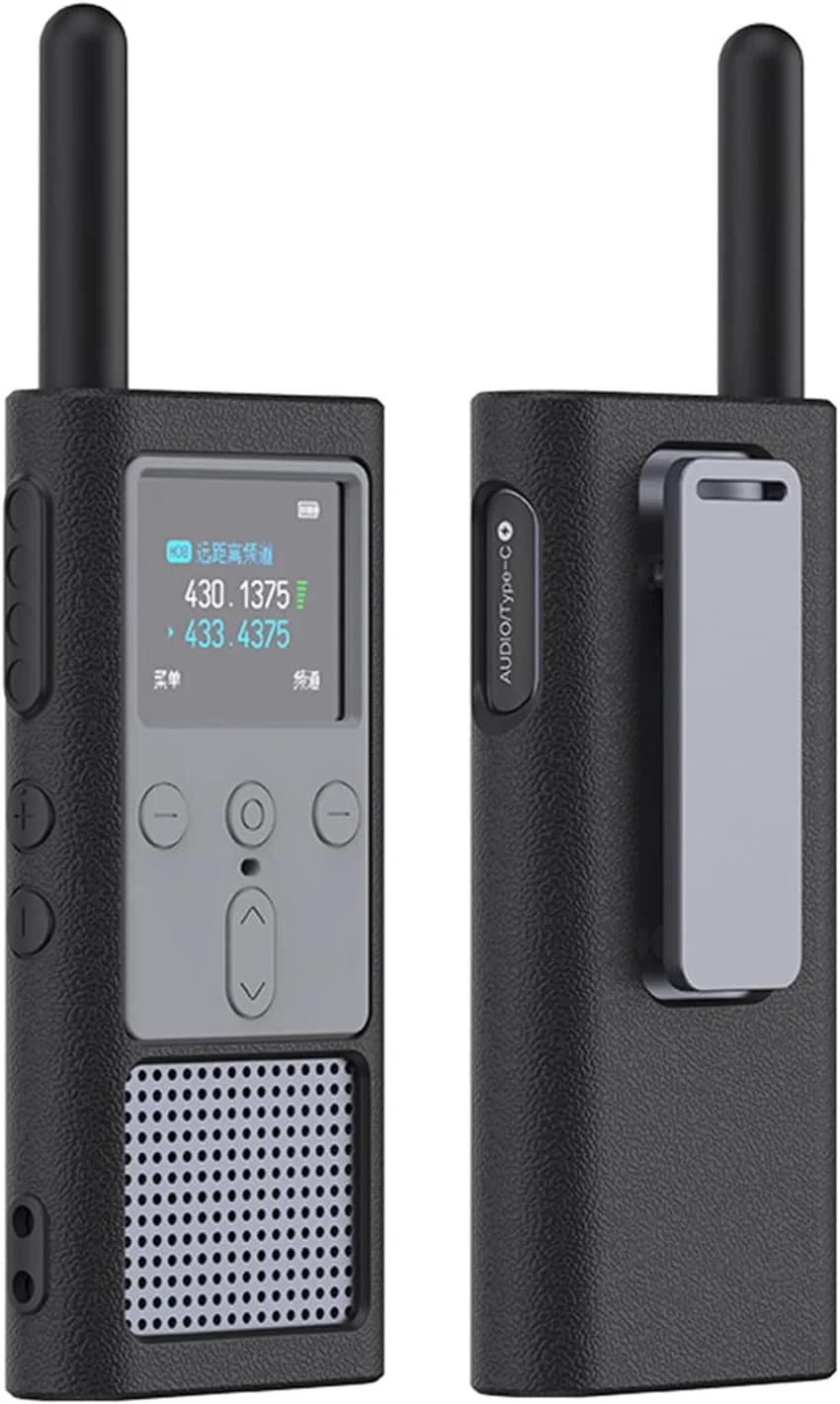 کاور محافظ سیلیکونی eWINNER برای بیسیم شیائومی 2S، محافظ بدنه رادیویی بیسیم (مشکی)