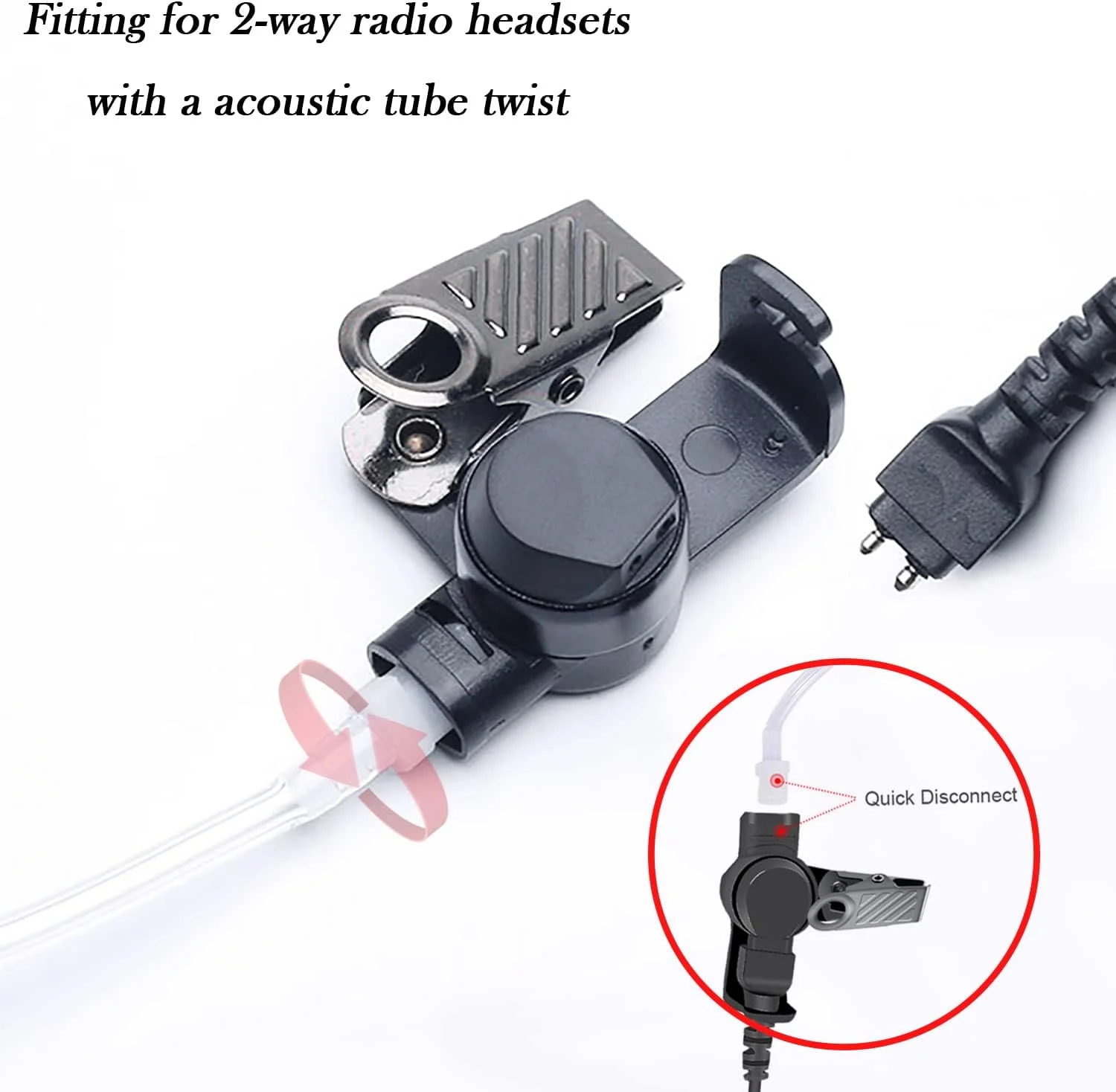 گوشی صوتی لوله ای Dronoval، کیت نظارتی پلیس FBI برای اجرای قانون، امنیت، گوشی مخفی رادیویی برای موتورولا کنوود بائوفنگ واکی تاکی (5 عددی)