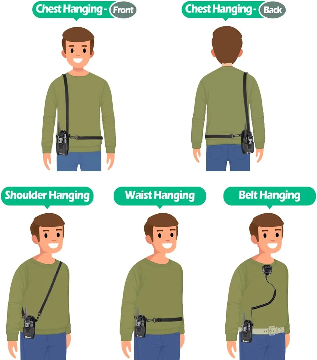 کیف چند منظوره زیادیو مدل ZNC-D برای GPS، تلفن و رادیو دو طرفه، بسته 2 عددی