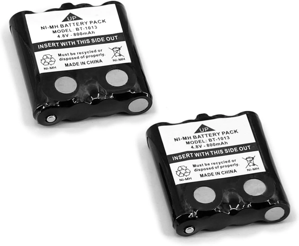 SUNDELY® 2 عدد باتری برای رادیو موتورولا TLKR T81 Hunter T80 T60 T50 T9 T8 T7 T6 T5 T4 T3 XT180 XTR446 IXNN4002A واکی تاکی 800mAh 4.8V Ni-MH AAA بسته باتری قابل شارژ جایگزین