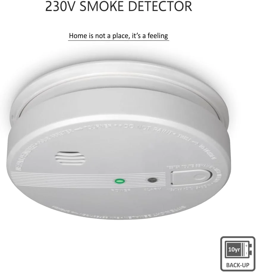 آشکارساز دود 230 ولت ELRO مدل FS1110P - اتصال به برق شهری - دارای باتری پشتیبان 10 ساله - مطابق با مصوبه ساختمانی آشکارساز دود 230 ولت ELRO مدل FS1110P - اتصال به برق شهری - دارای باتری پشتیبان 10 ساله - مطابق با مصوبه ساختمانی