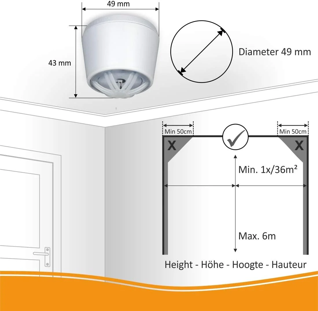 ELRO FH7210 Heat Detector – Compact Design – Kitchen Detector – 10 Year Battery ELRO FH7210 Heat Detector – Compact Design – Kitchen Detector – 10 Year Battery