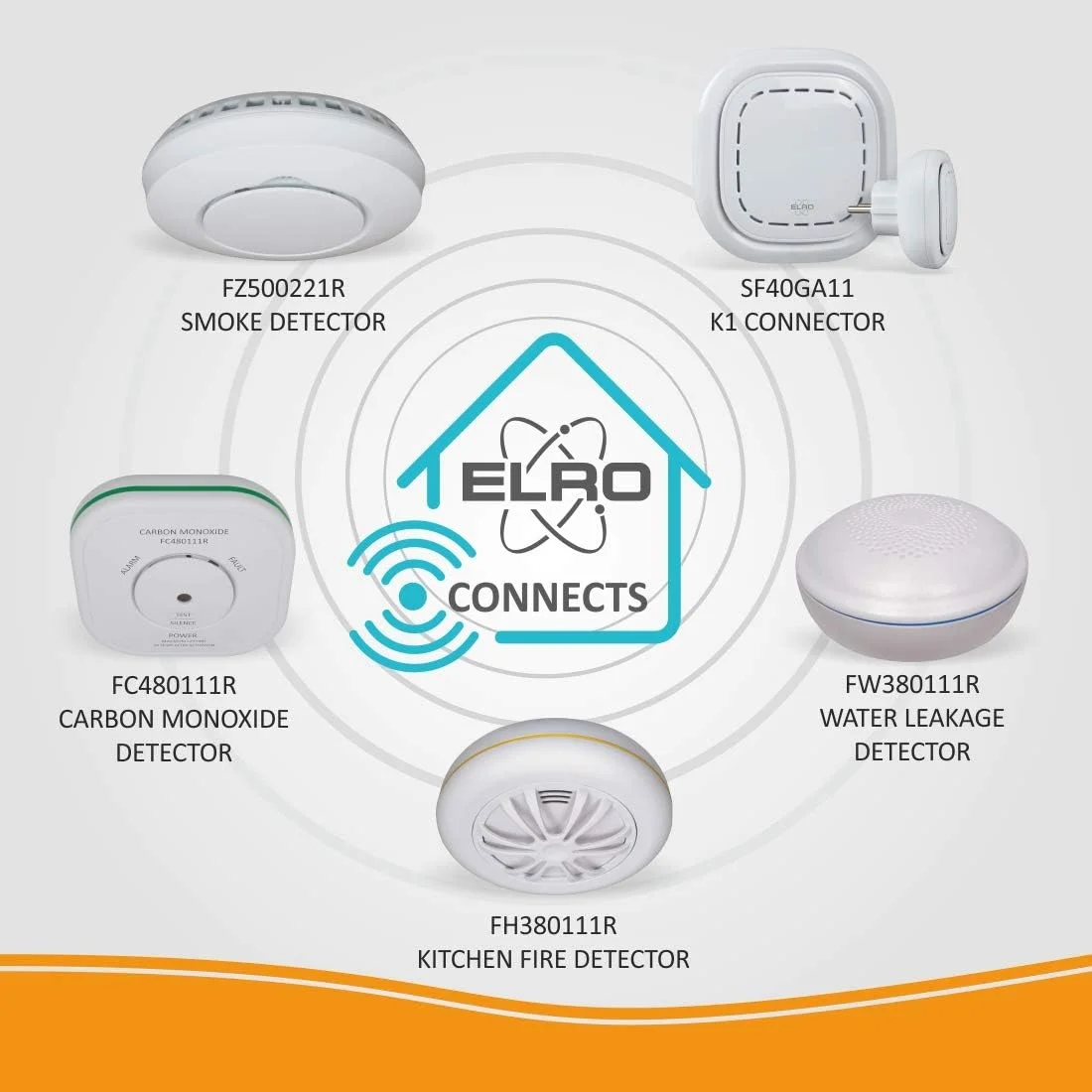 آشکارساز حرارتی بی سیم ELRO Connects FH3801R، 1 عدد آشکارساز حرارتی بی سیم ELRO Connects FH3801R، 1 عدد