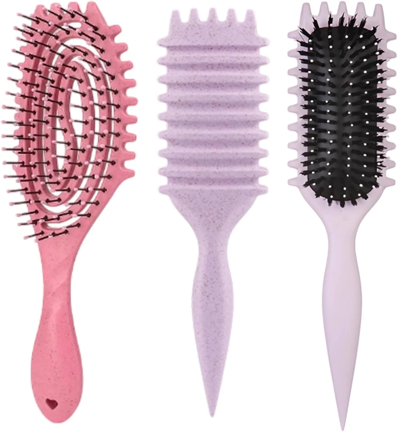 Curl Brush, 2-Piece Curl Brush Set, Brush for Curls and Curling Comb, Ideal for Curly Hair, Curling Brush for Natural Curls and Curly Hair Brush Curl Brush, 2-Piece Curl Brush Set, Brush for Curls and Curling Comb, Ideal for Curly Hair, Curling Brush for Natural Curls and Curly Hair Brush