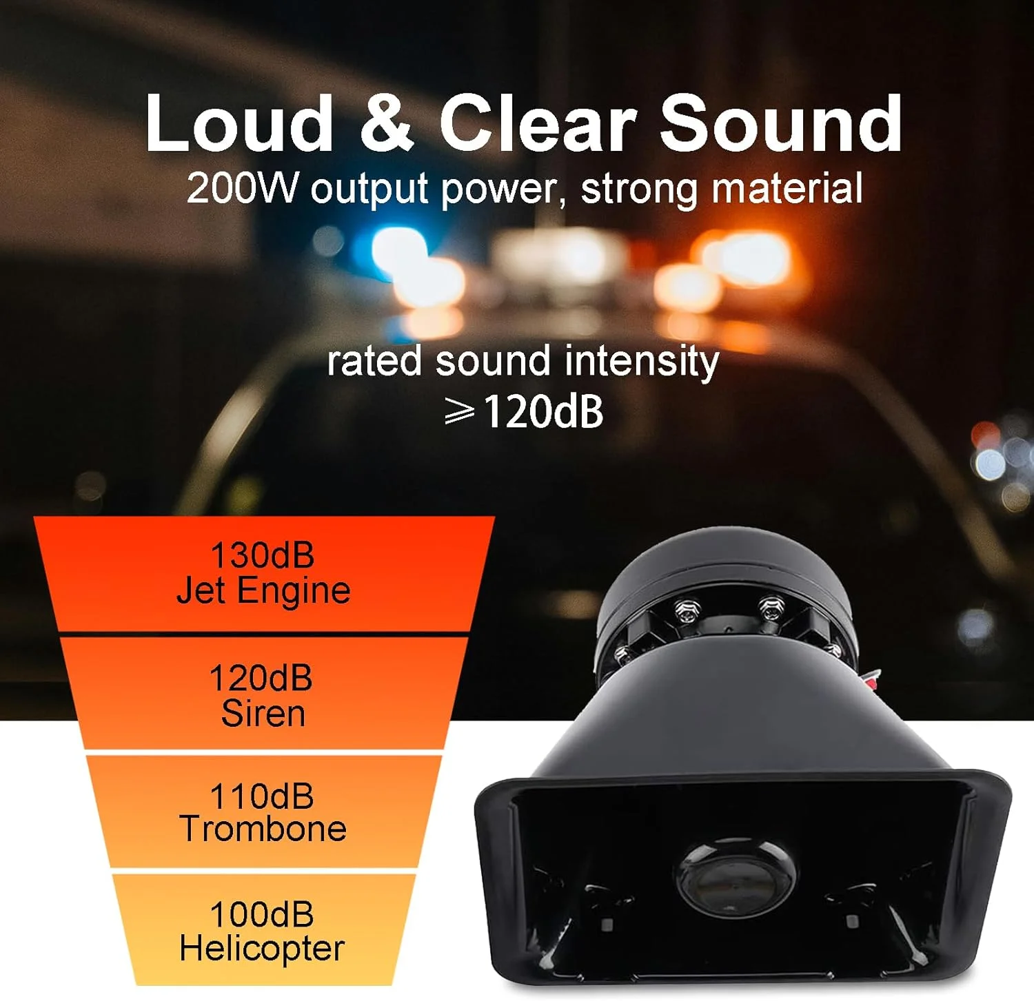 آژیر خطر اضطراری FreeTec با 8 تن صدا، بلندگوی 200 وات، کیت سیستم PA به همراه میکروفون دستی و سوئیچ های کنترل نور برای خودروهای پلیس، آمبولانس و آتش نشانی آژیر خطر اضطراری FreeTec با 8 تن صدا، بلندگوی 200 وات، کیت سیستم PA به همراه میکروفون دستی و سوئیچ های کنترل نور برای خودروهای پلیس، آمبولانس و آتش نشانی