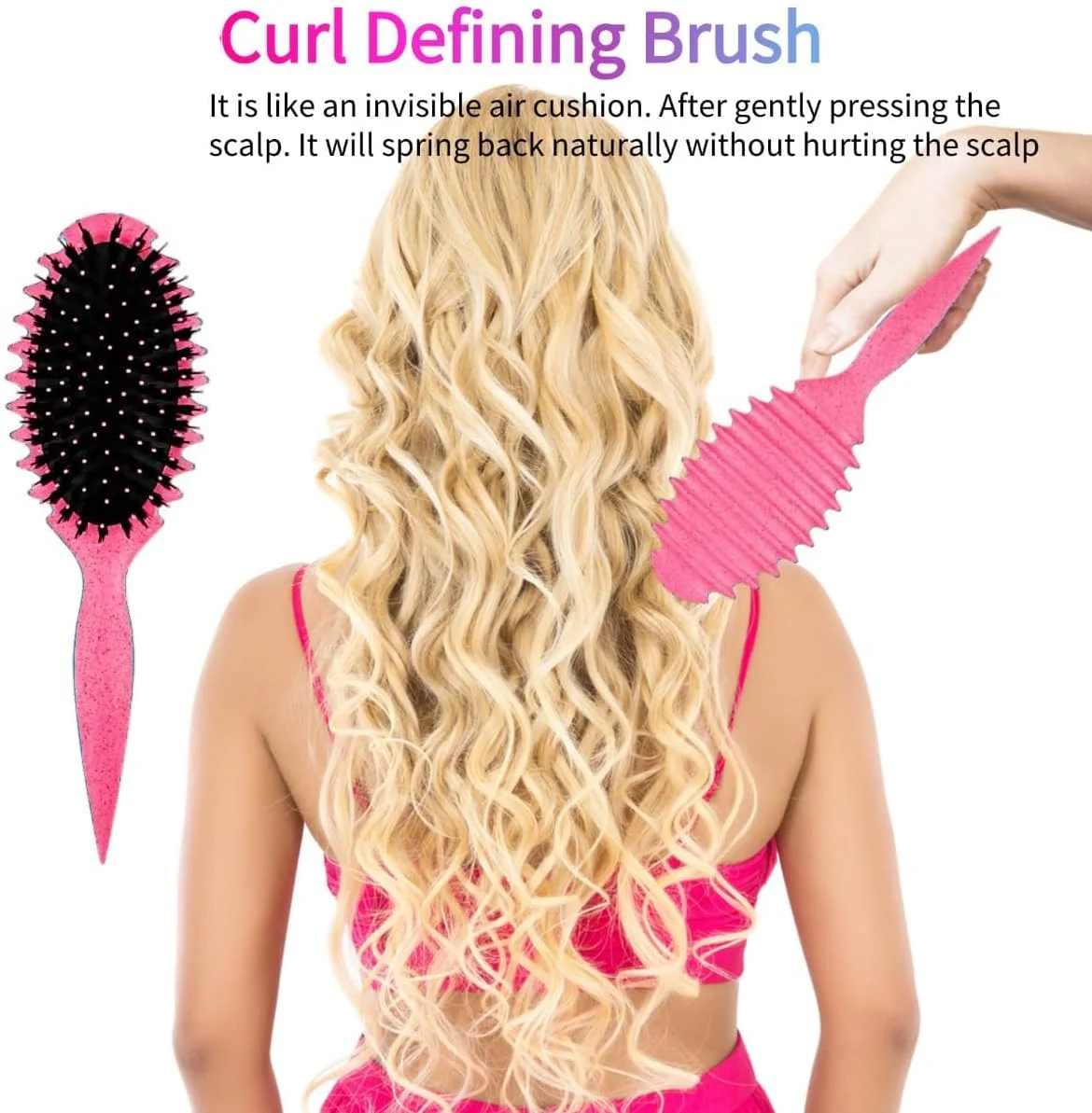 برس موی فر، برس حالت دهنده فر، برس فر کننده مو برای موهای فر خیس، حالت دهی و مشخص کردن فرها برای زنان و مردان برس موی فر، برس حالت دهنده فر، برس فر کننده مو برای موهای فر خیس، حالت دهی و مشخص کردن فرها برای زنان و مردان