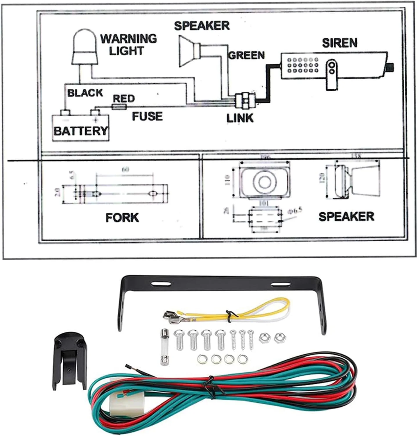 آژیر خطر اضطراری FreeTec با 8 تن صدا، بلندگوی 200 وات، کیت سیستم PA به همراه میکروفون دستی و سوئیچ های کنترل نور برای خودروهای پلیس، آمبولانس و آتش نشانی آژیر خطر اضطراری FreeTec با 8 تن صدا، بلندگوی 200 وات، کیت سیستم PA به همراه میکروفون دستی و سوئیچ های کنترل نور برای خودروهای پلیس، آمبولانس و آتش نشانی