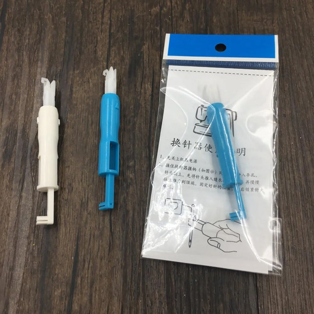 3pcs Needle Threader Threading Aid for Sewing Machine (Blue) 3pcs Needle Threader Threading Aid for Sewing Machine (Blue)