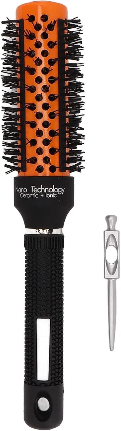 برس گرد فر کننده مو، برس حرارتی حالت دهنده، برس گرد بدون الکتریسیته ساکن برای خشک کردن، فر کردن و صاف کردن مو، برس موی گرد حالت دهنده