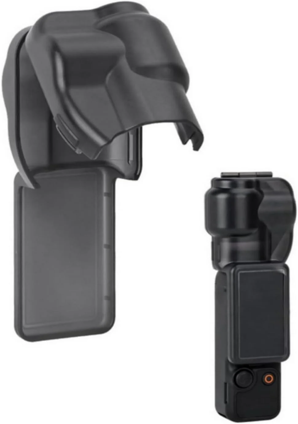 محافظ پلاستیکی دوربین گیمبال DJI Osmo Pocket 3، محافظ کامل بدنه با طراحی توسعه یافته برای لنز و صفحه نمایش، مقاوم در برابر ضربه، ضد خش و ضد گرد و غبار - مشکی
