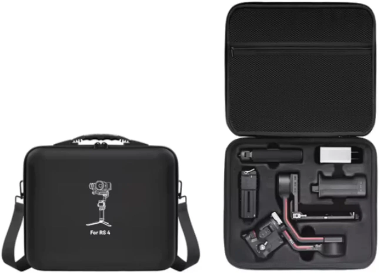 کیف شانه ای SKEIDO برای DJI Ronin RS 4، جعبه نگهداری، لوازم جانبی تثبیت کننده گیمبال، کیف دستی RS4، جعبه حمل ضد ضربه و سخت کیف شانه ای SKEIDO برای DJI Ronin RS 4، جعبه نگهداری، لوازم جانبی تثبیت کننده گیمبال، کیف دستی RS4، جعبه حمل ضد ضربه و سخت