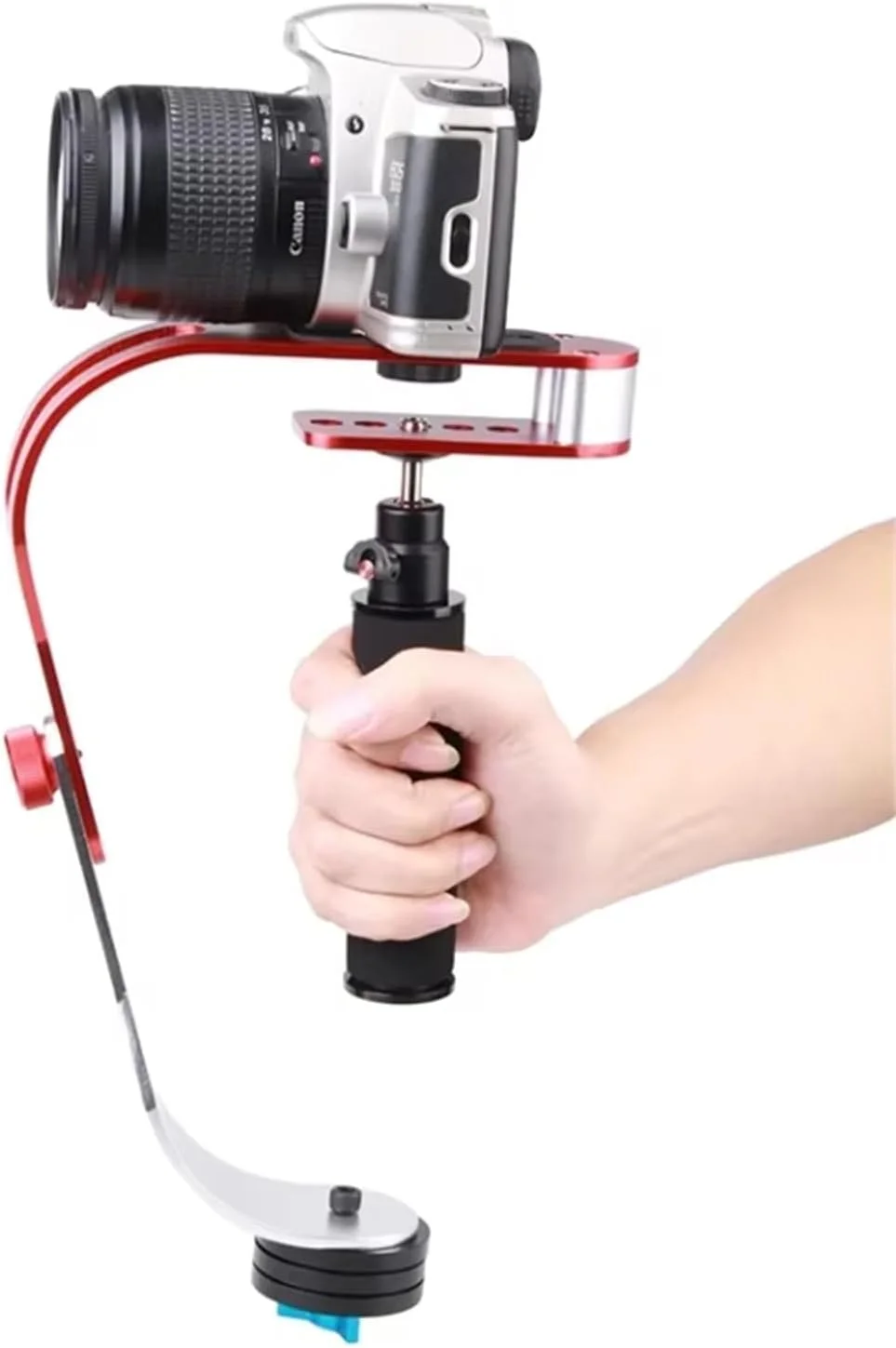 لرزشگیر گیمبال دستی 3 محوره حرفه ای SKEIDO برای دوربین های DSLR و فیلمبرداری – ظرفیت بارگیری 0.95 کیلوگرم با کنترل WiFi، بدنه آلیاژ آلومینیوم