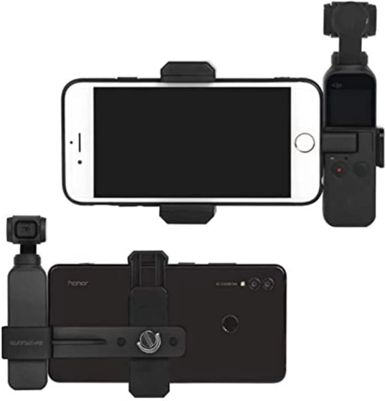 نگهدارنده گوشی هوشمند گیمبال SKEIDO، پایه توسعه یافته برای DJI OSMO Pocket Gimbal، گیره دوربین با پایه ثابت نگهدارنده گوشی هوشمند گیمبال SKEIDO، پایه توسعه یافته برای DJI OSMO Pocket Gimbal، گیره دوربین با پایه ثابت